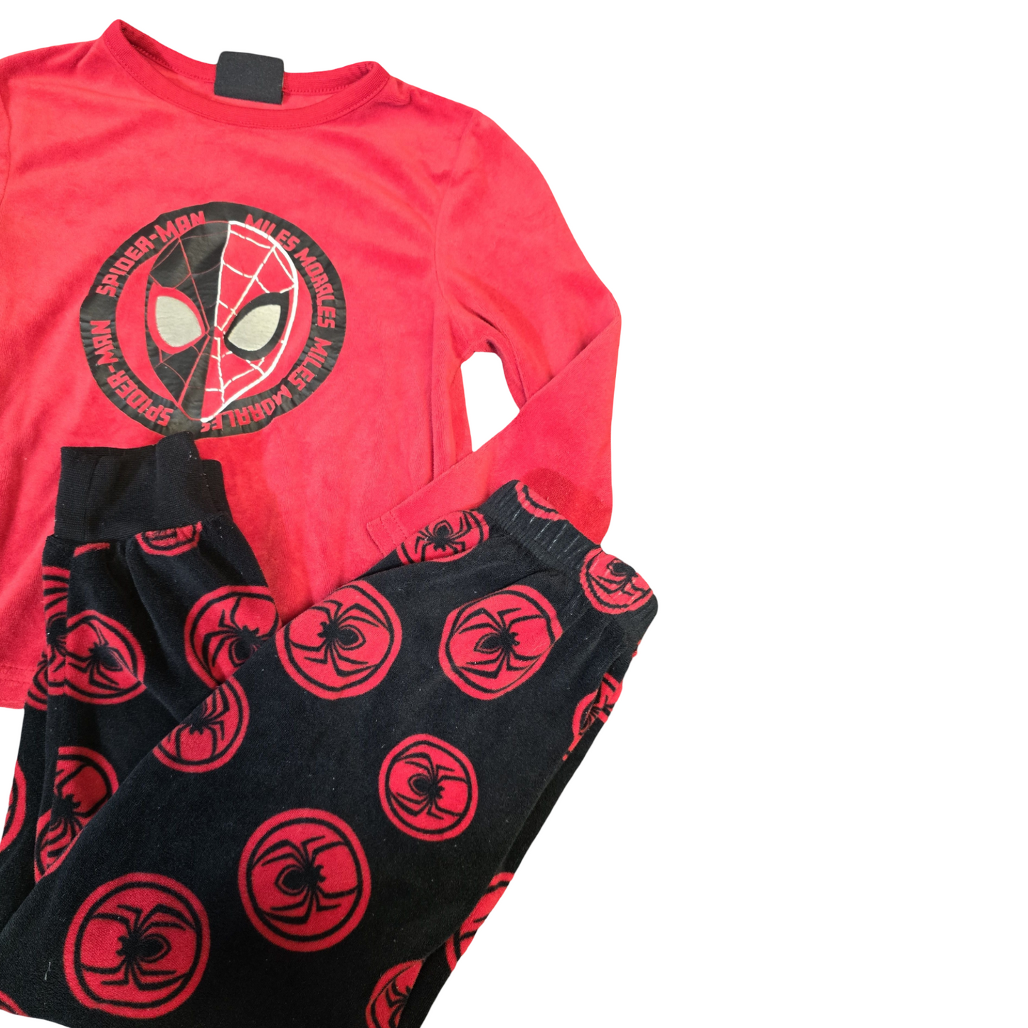 Primark Boys Spiderman Pyjamas – Red & Black – Age 3-4 Years