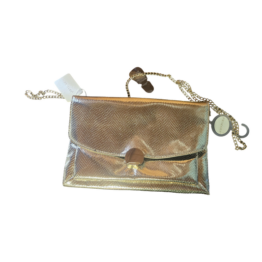Primark Gold Croc-Style Shoulder Bag