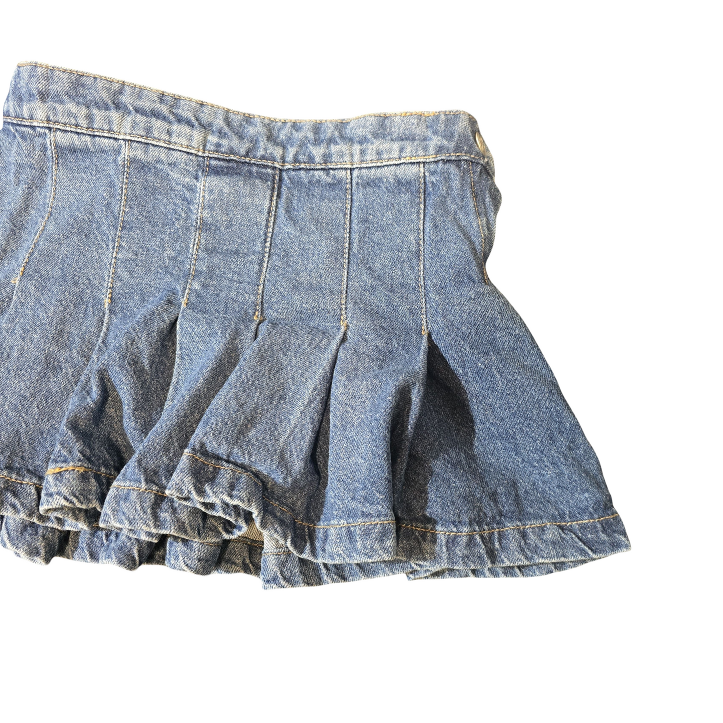 Matalan Girls Blue Denim Skirt – Age 5-6 Years – 100% Cotton