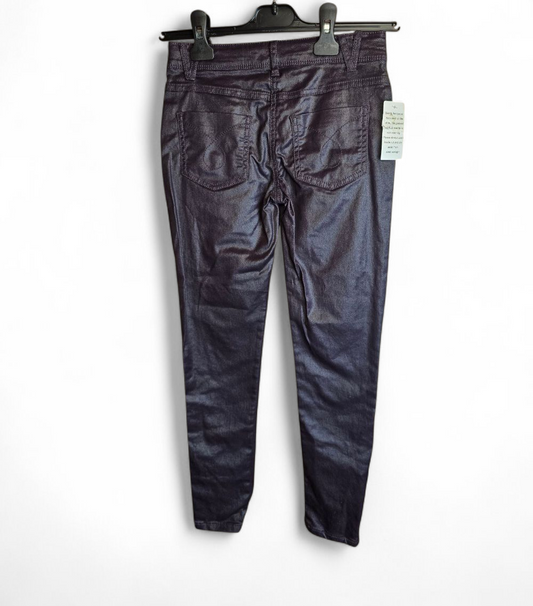 Matalan kids purple metallic skinny jeans age 10years New