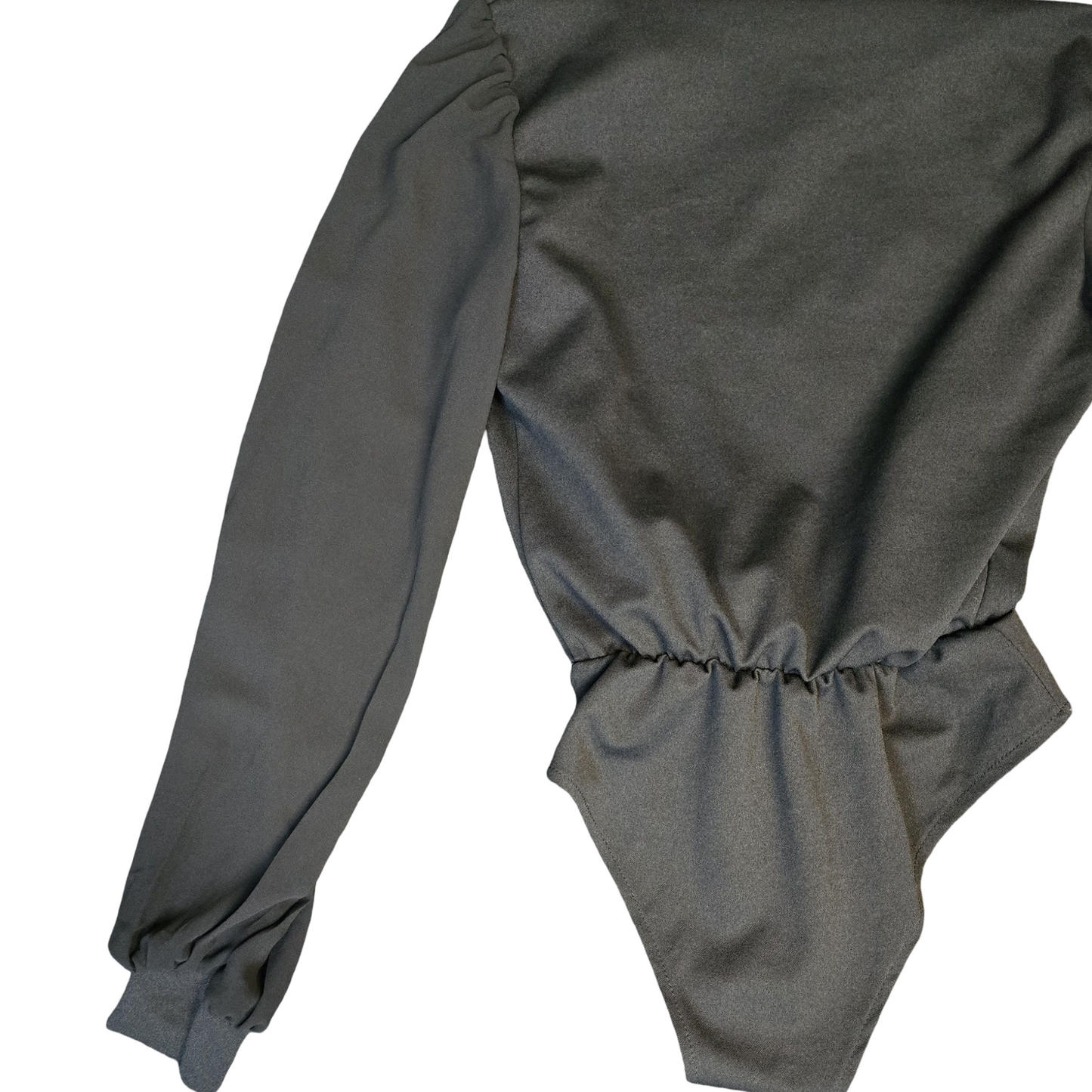 Boohoo Bodysuit Black Size 8 Sheer Sleeve Weekend New