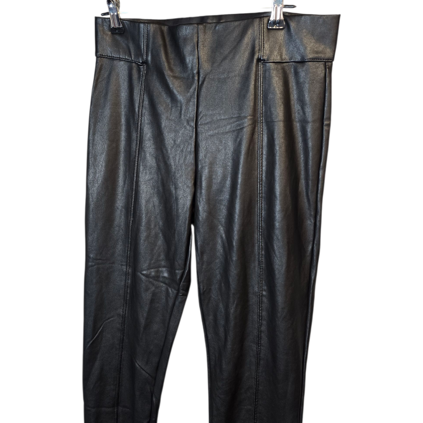 Marks & Spencer Black Faux Leather Skinny Leggings – Size 10 (Regular)