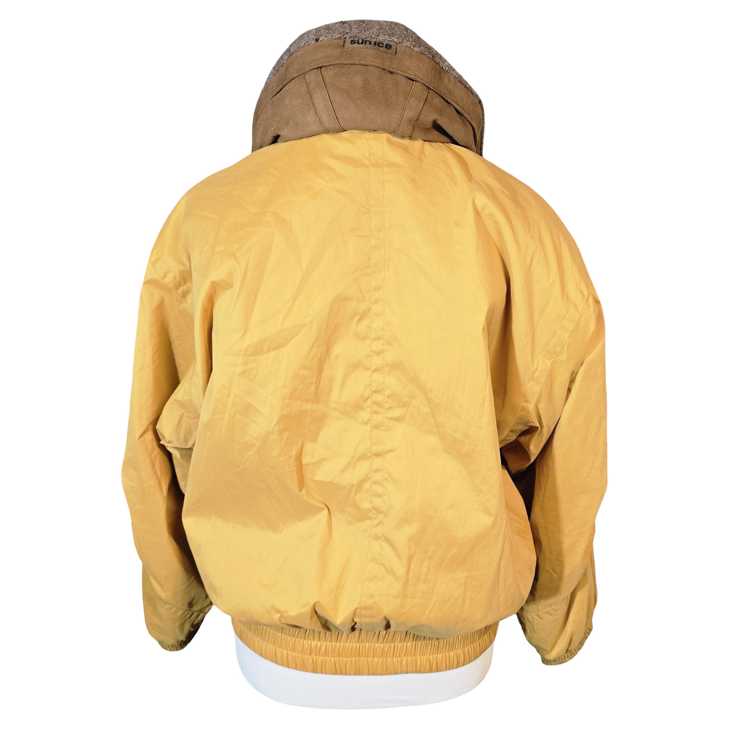 SunIce Yellow Winter Jacket – Fleeced Collar, Foldaway Hood & Thermal Insulation – Size 10