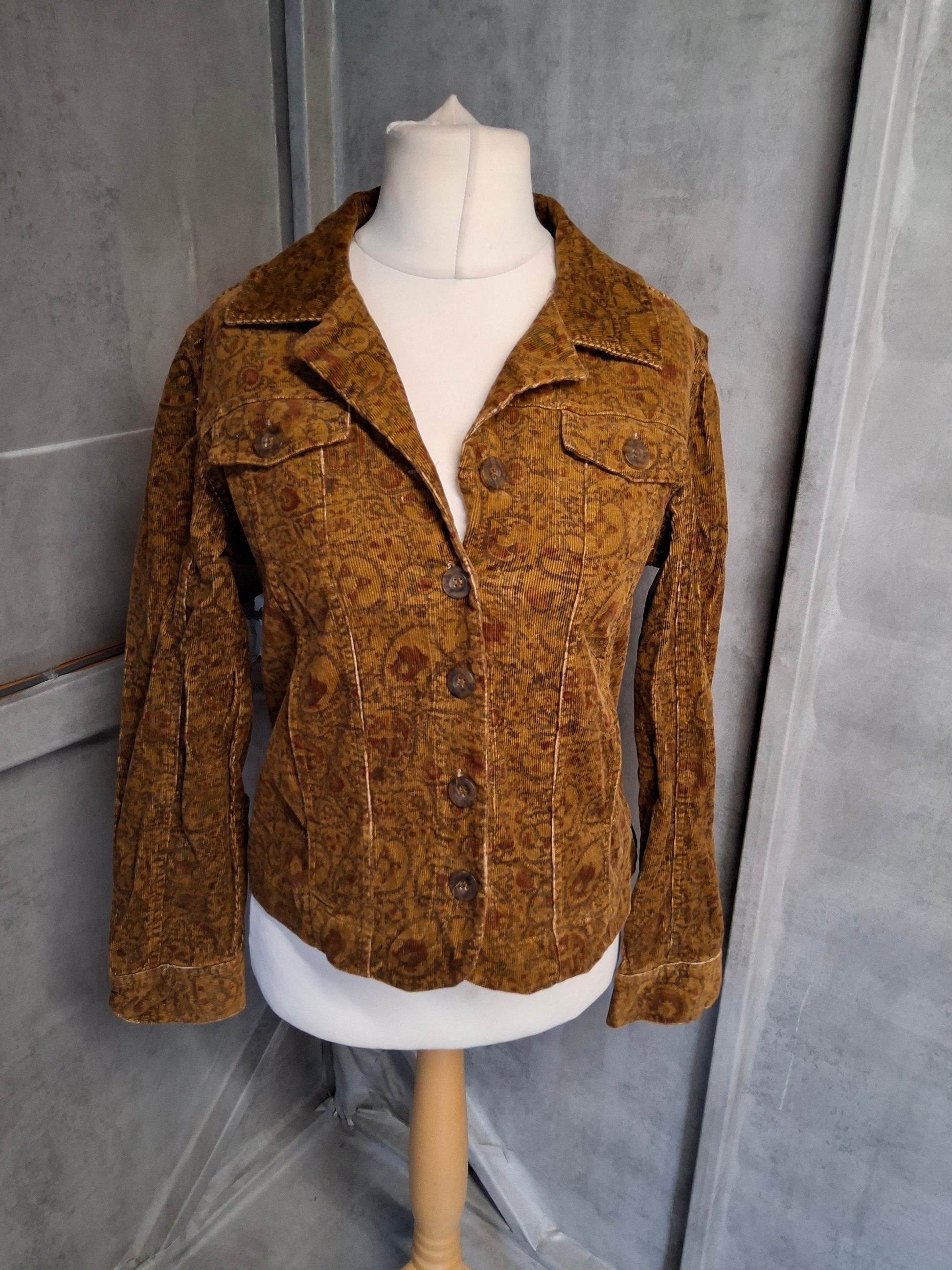 Christopher & Banks Brown Corduroy Jacket – Size M (UK 10/12)