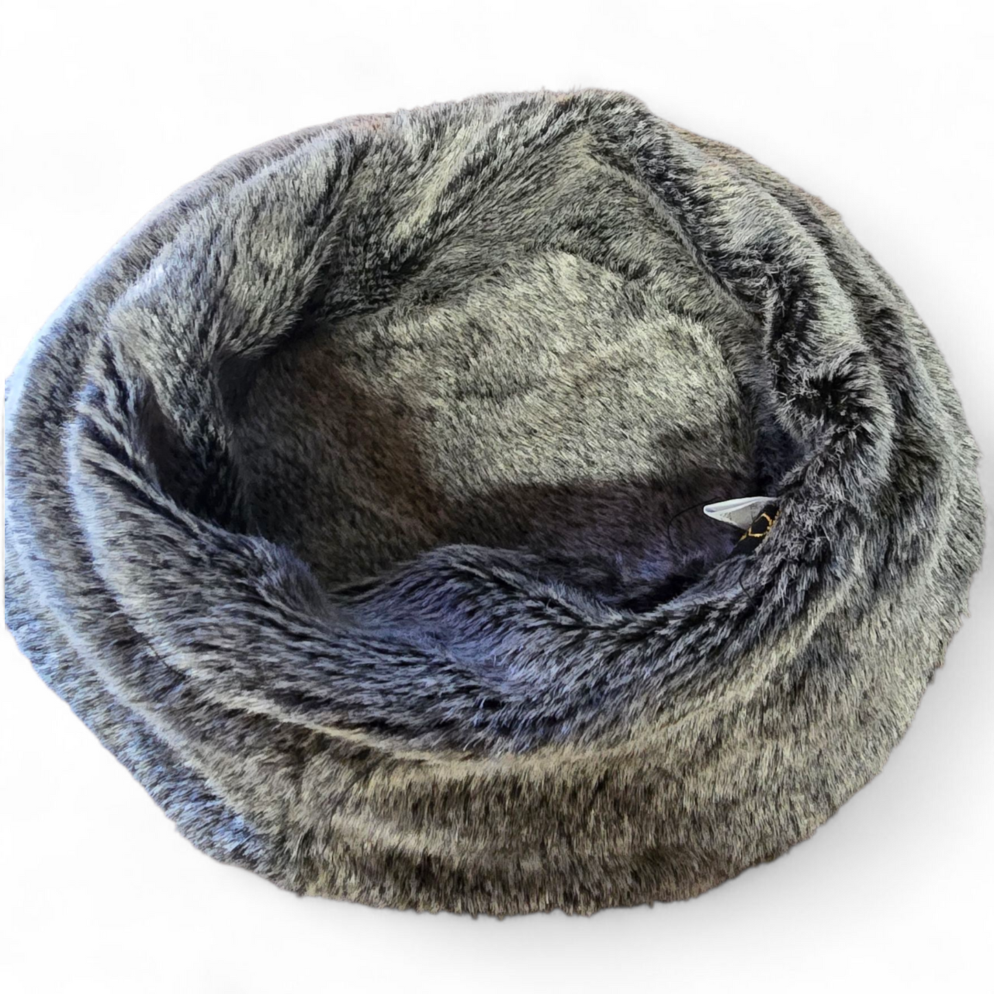 Hawkins Purple Quilted Winter Hat – Faux Fur Trim – Size 57cm Ladies