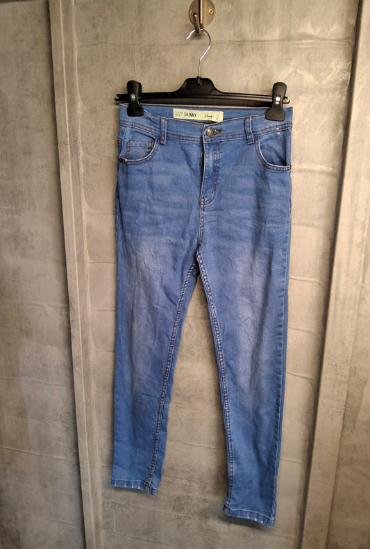 Primark Blue Skinny High-Waisted Jeans – Girls 12–13 Years
