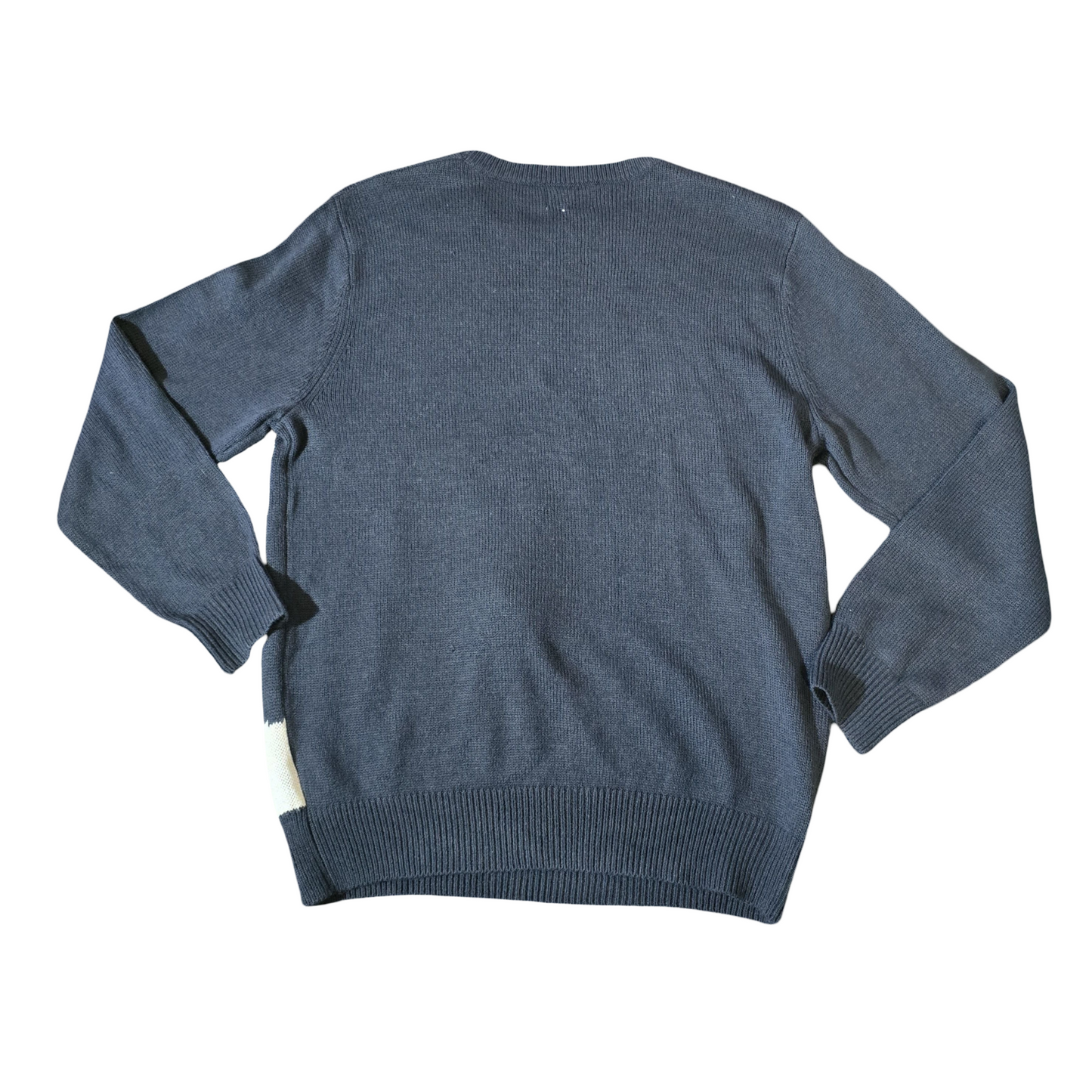 George Men’s Navy Reindeer Christmas Jumper – Size L – Festive Knit