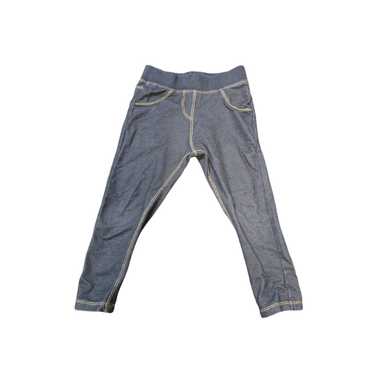 Nutmeg Girls Navy Jeggings – Age 18–24 Months – Cotton & Polyester
