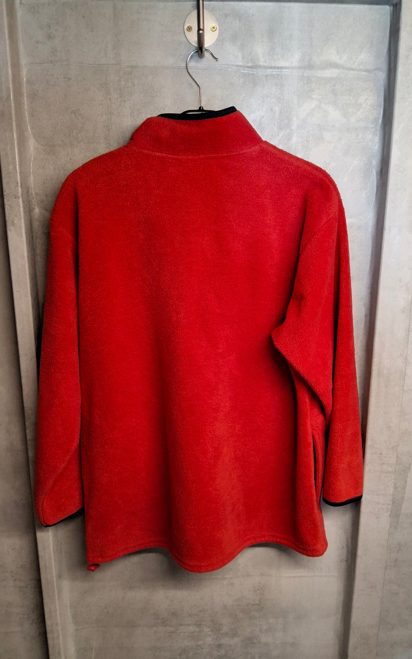 St Bernard Red Fleece Jumper – Size 10/12 – 1/4 Zip – Polyester – Pockets