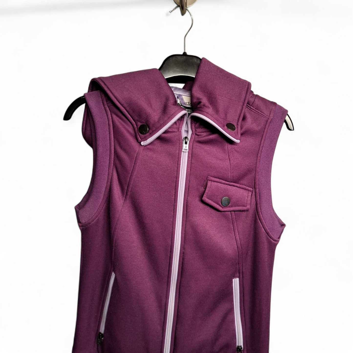 Burton Purple Hooded Sleeveless Gilet – Size Small (Fits size 8-10)
