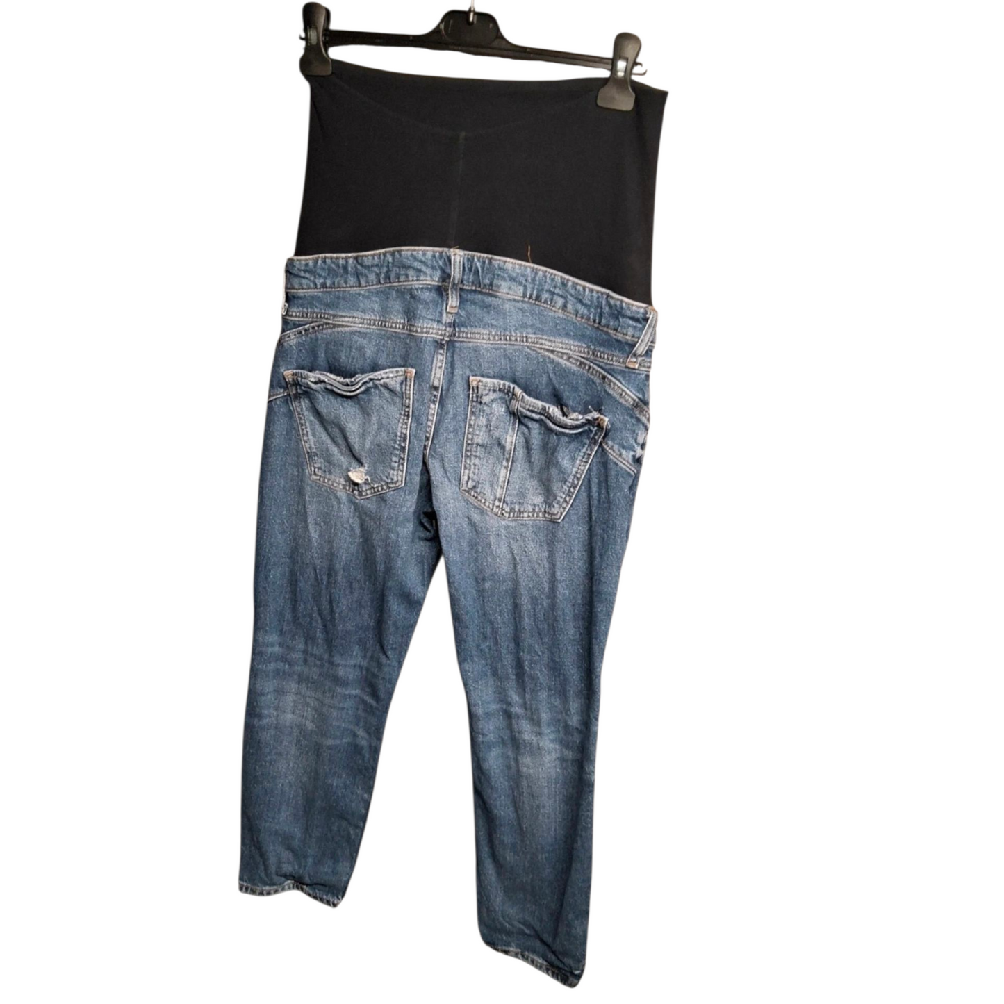 River Island Distressed Over-Bump Maternity Jeans – Size 10