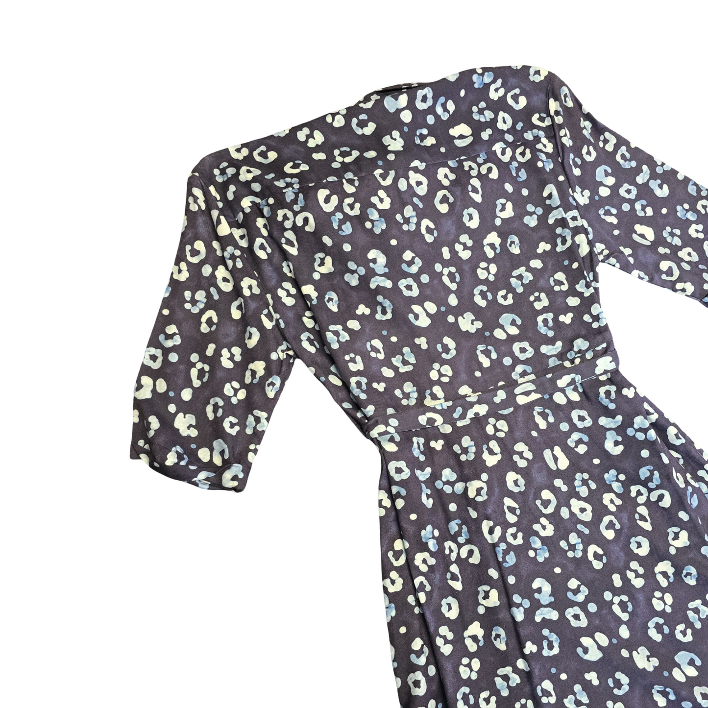 Isabella Oliver 'Halesworth' Maternity Dress Navy Size 6/8 US 3 Animal Print Short Sleeved New