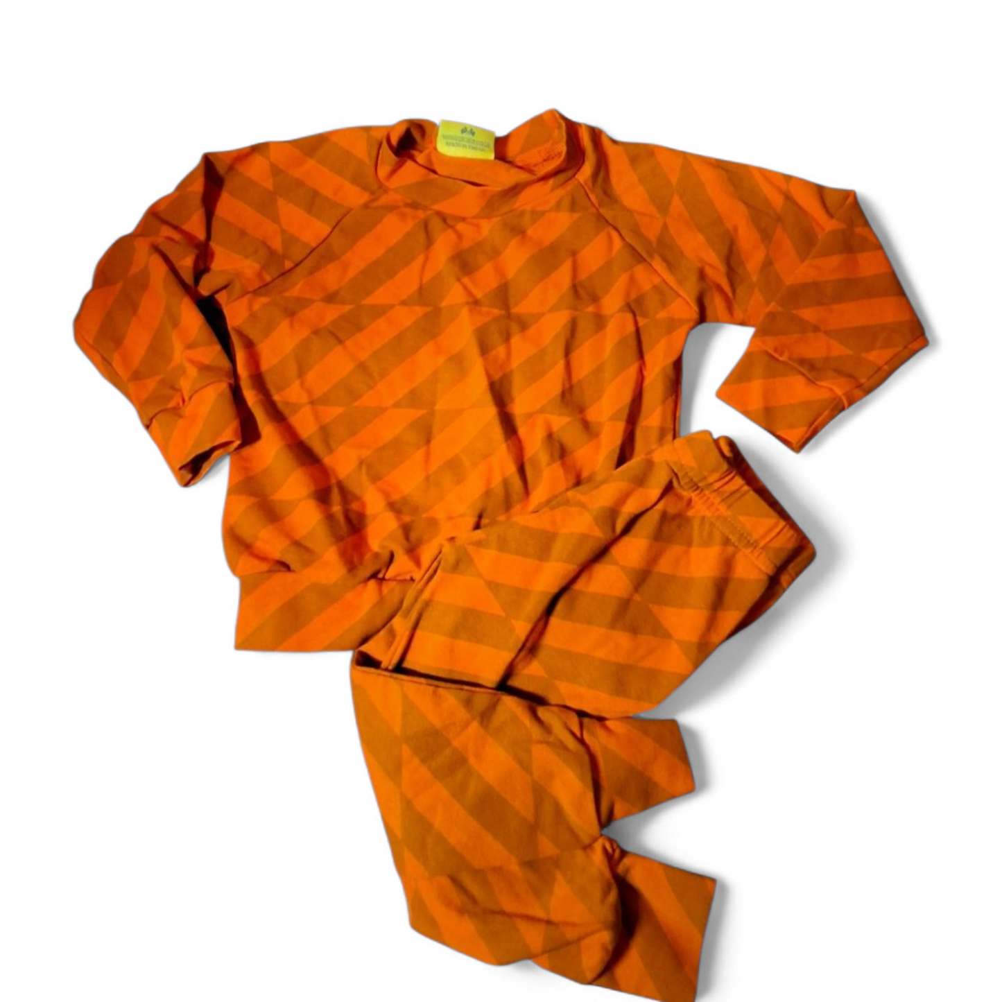 Pickle Boys Orange Pyjama Set – 6–12 Months – 100% Cotton