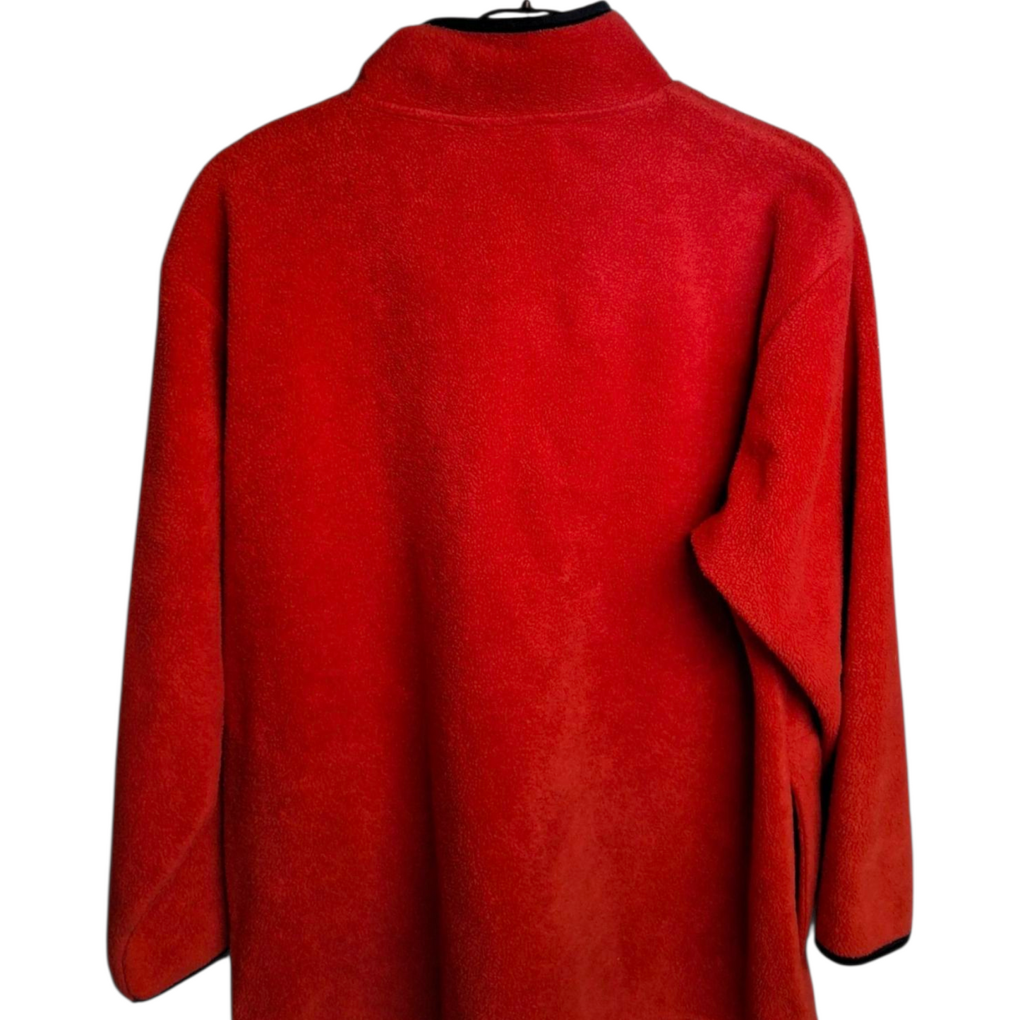 St Bernard Red Fleece Jumper – Size 10/12 – 1/4 Zip – Polyester – Pockets