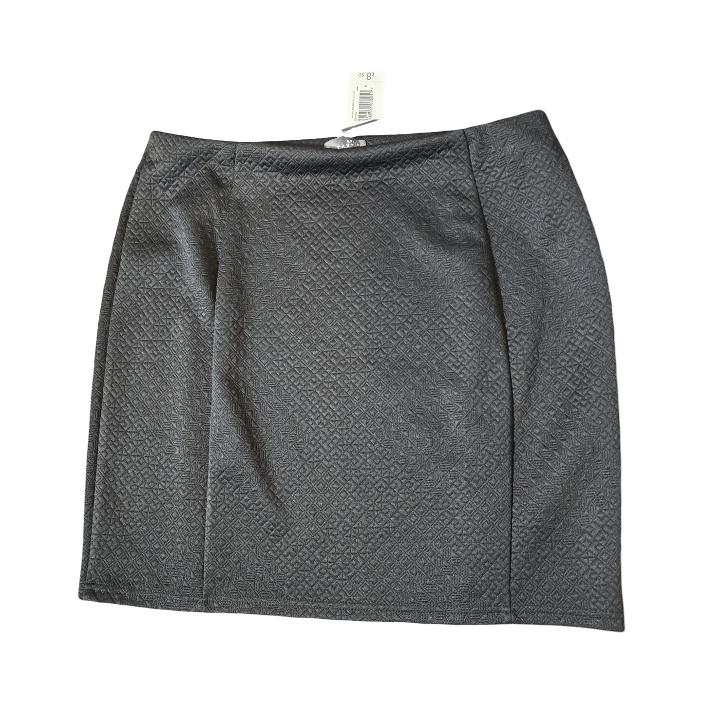 Matalan Black Patterned Mini Skirt – Size 16 – NWT