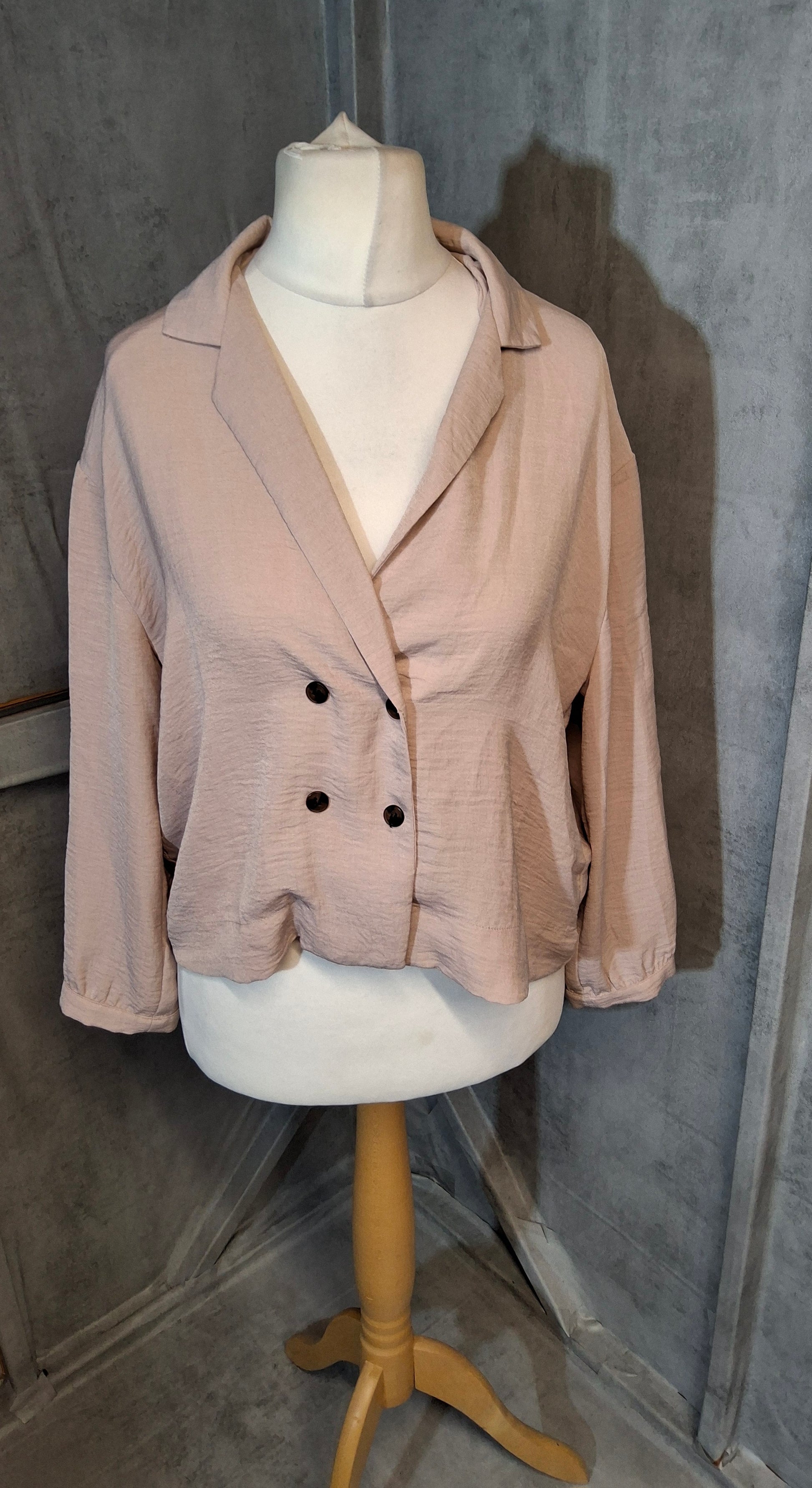 Topshop Light Pink Boxy Oversized Blouse – UK 12
