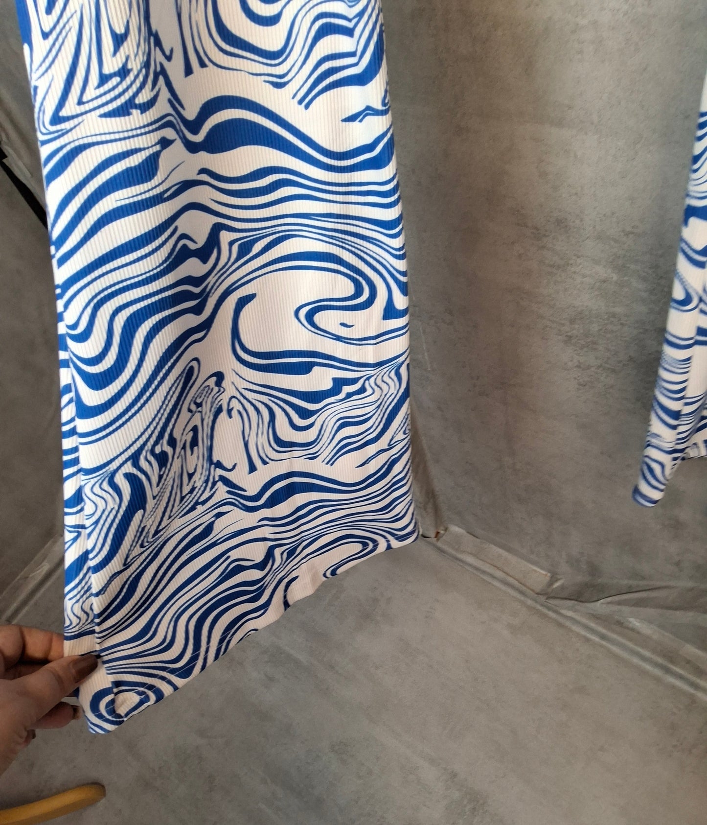 Shein Swirl Print Flares – Size XL / UK 14 | High Waist, Stretchy & Festival-Ready
