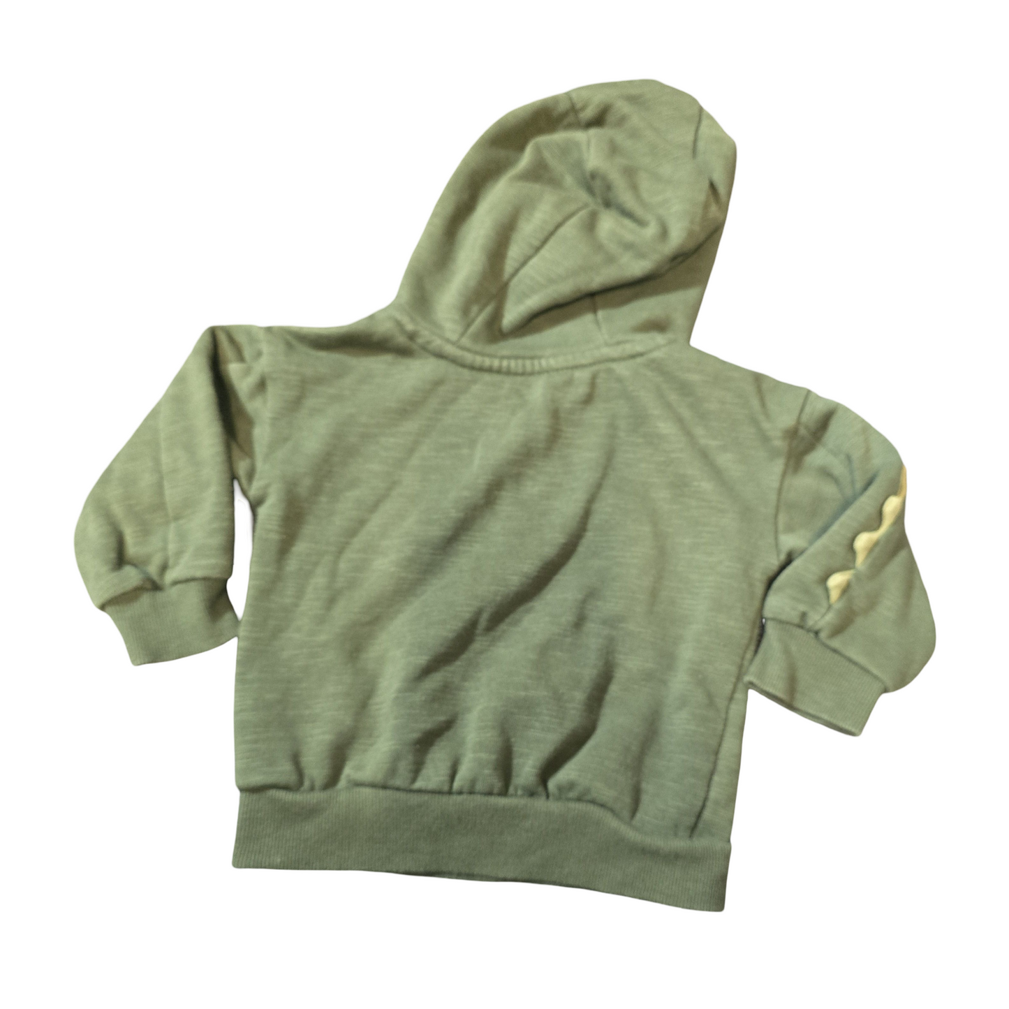Primark Green Dinosaur Hoodie – Boys 9–12 Months – Cotton Blend