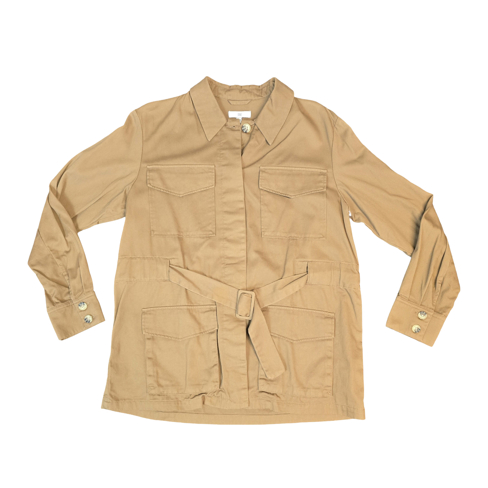 La Redoute Utility Jacket Brown Size 12 Lightweight Causal 