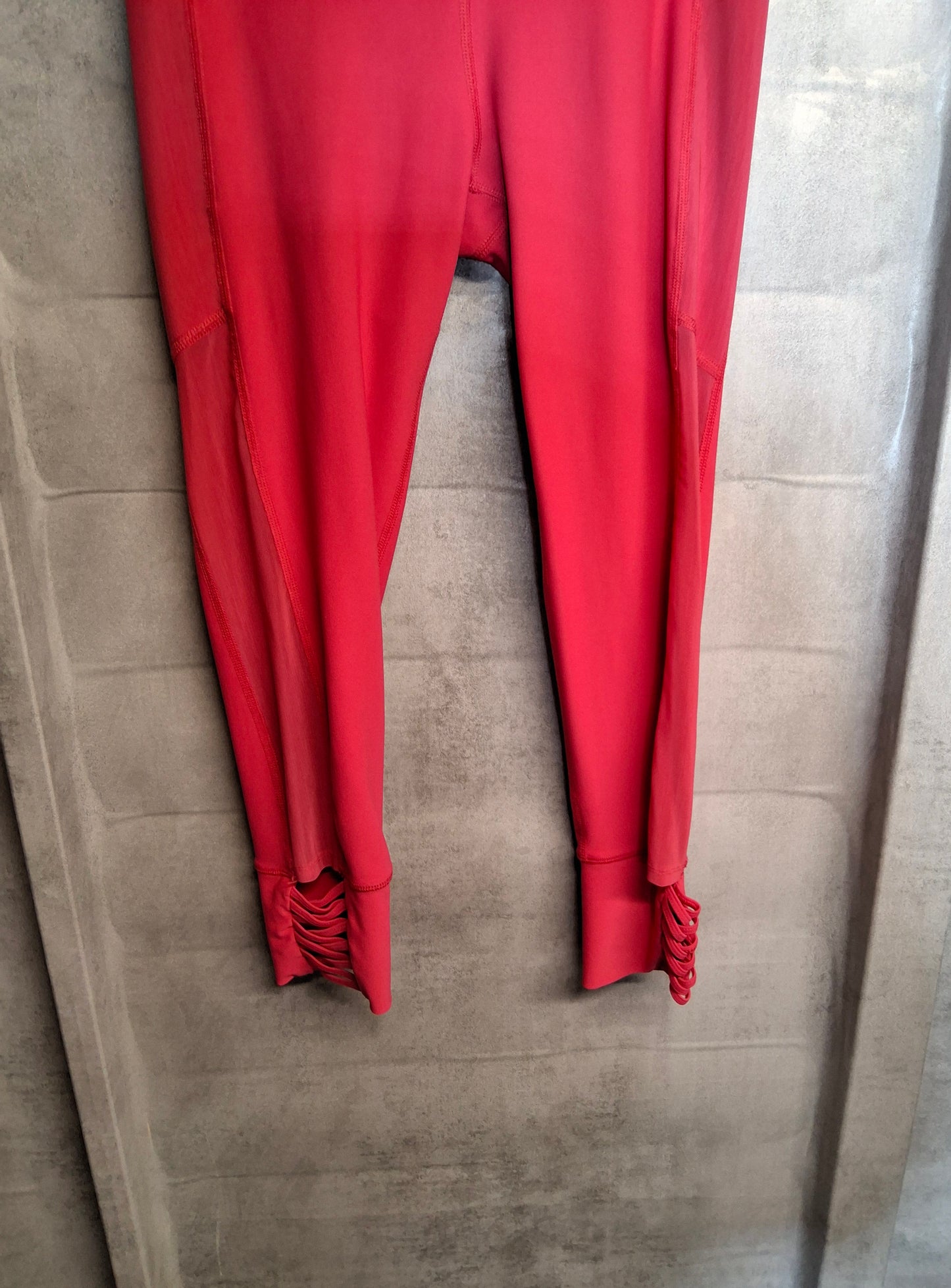90 Degrees by Reflex Pink Cropped Leggings – Size Small (UK size 8/10) – Polyester Spandex