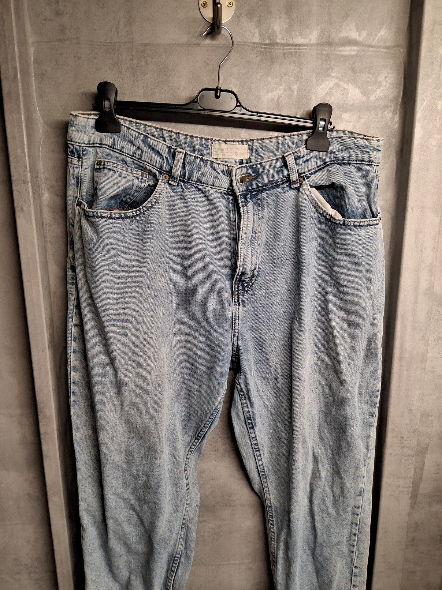 Primark Light Blue High Waist Slim Leg Jeans – Size 18