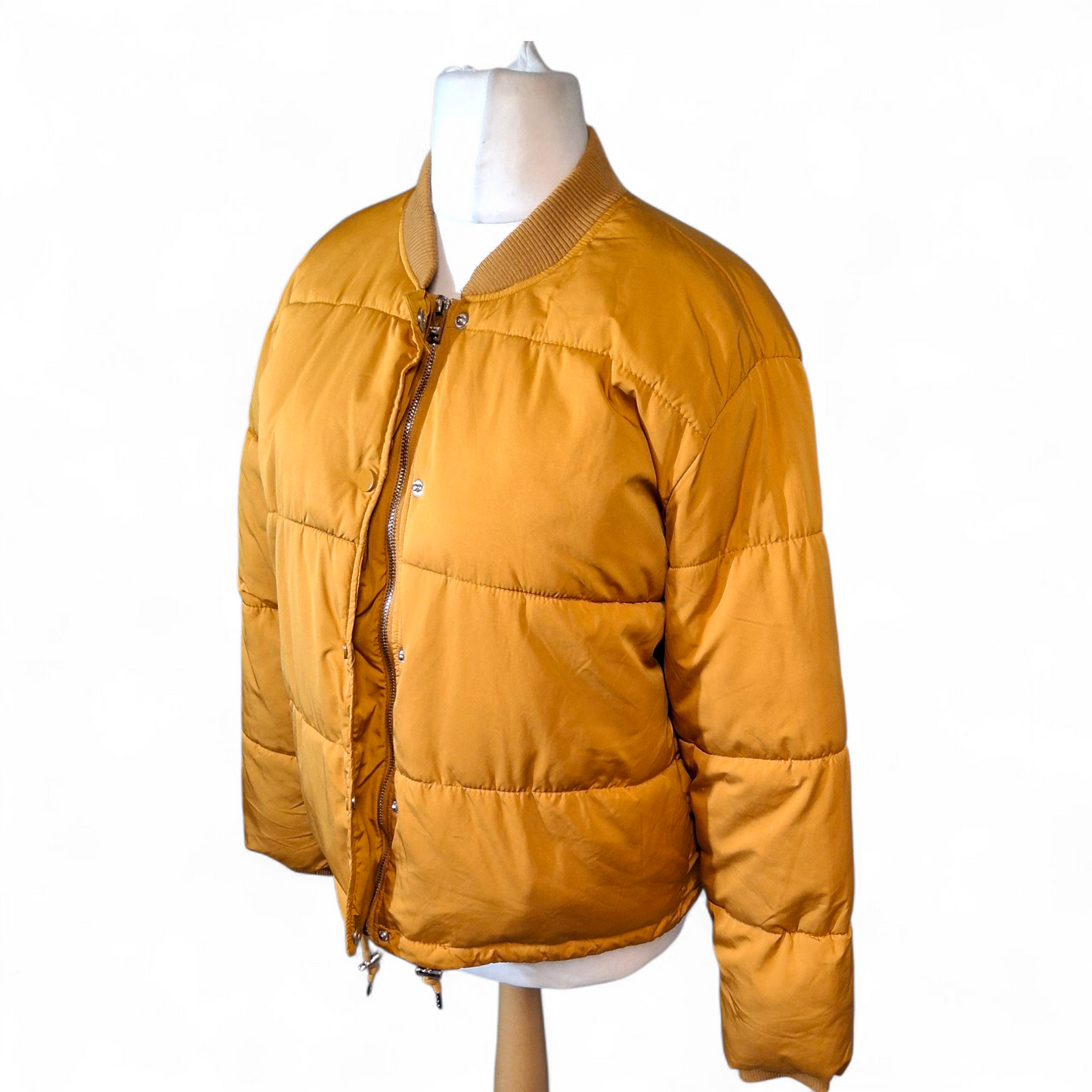 Pull & Bear Mustard Puffer Jacket – Size M (UK size 10/12)