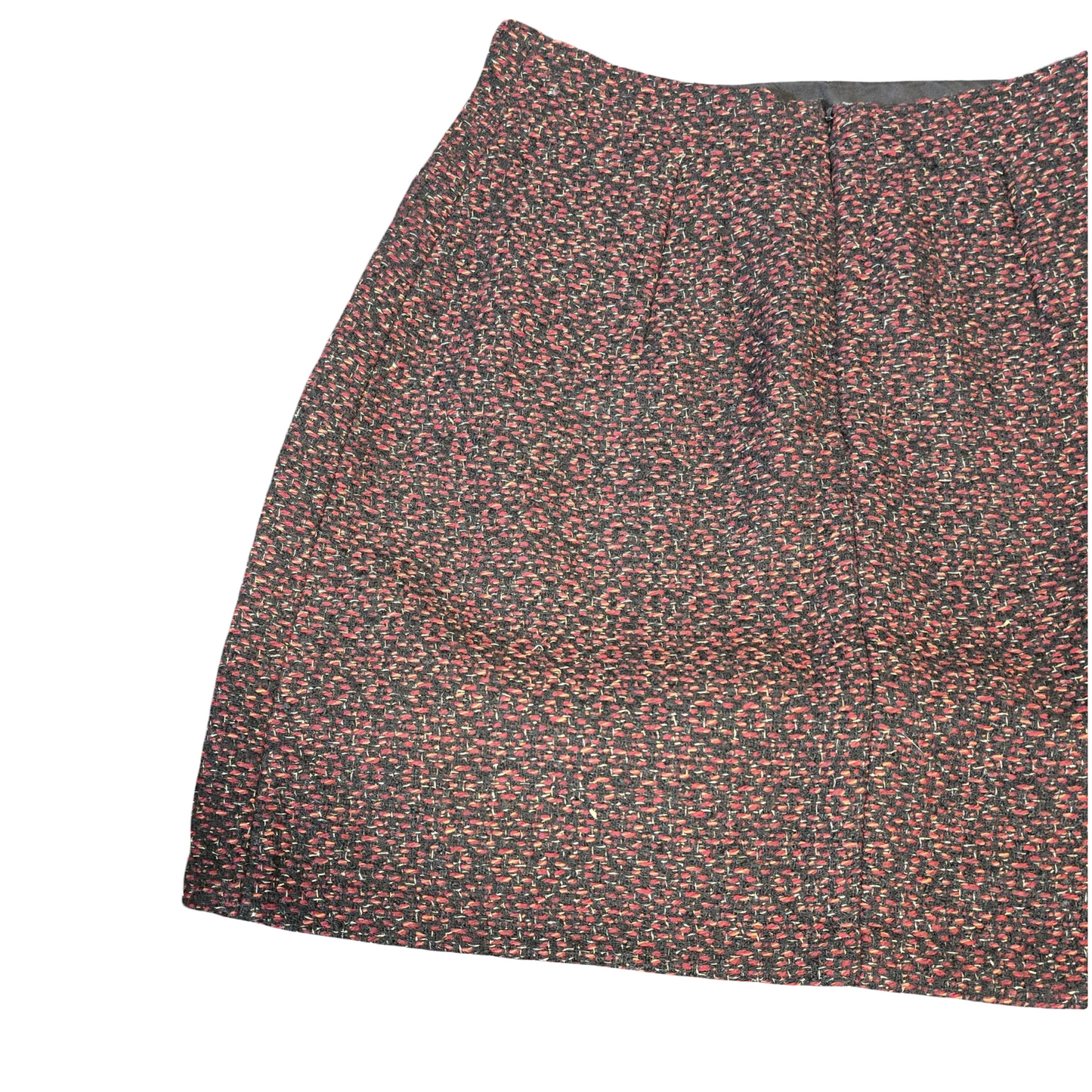 Warehouse Red, Black & Gold Knitted Mini Skirt – Size 8