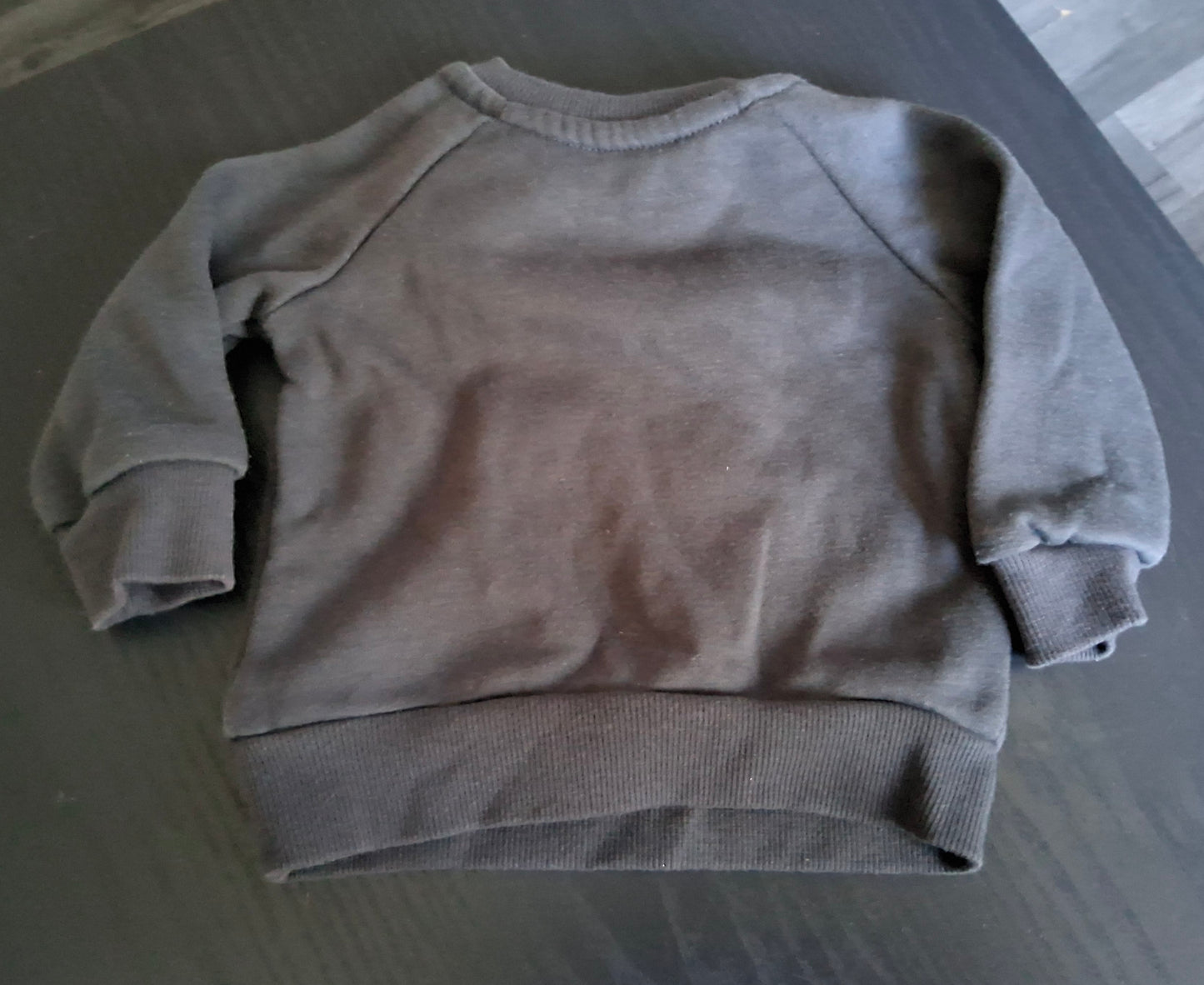 Primark Black & Pink Jumper – Girls 3–6 Months – Cotton & Polyester