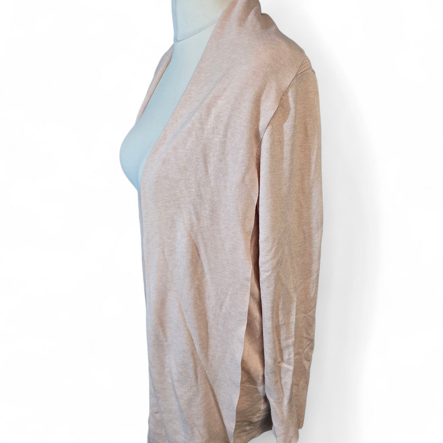 Primark Light Pink Midi Cardigan – Size 18/20 – Lightweight Open Front