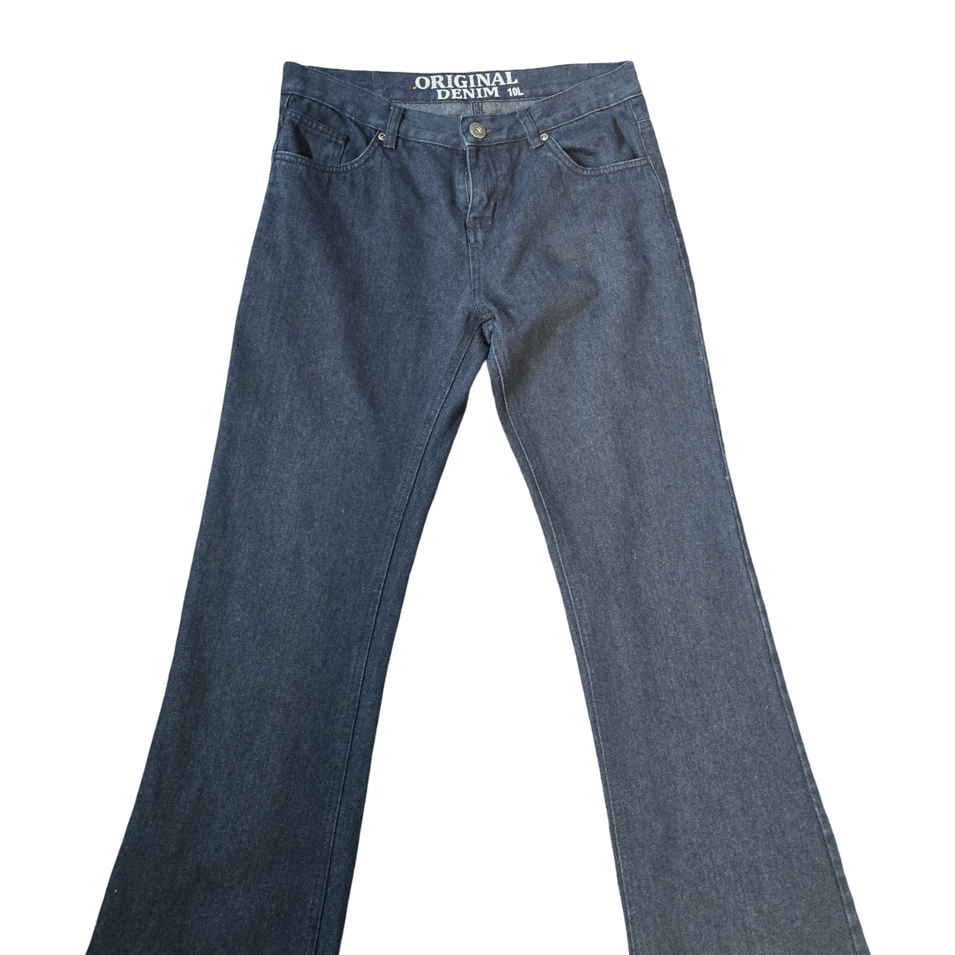 Original Denim Dark Wash Flared Jeans – Size 10L Low Rise