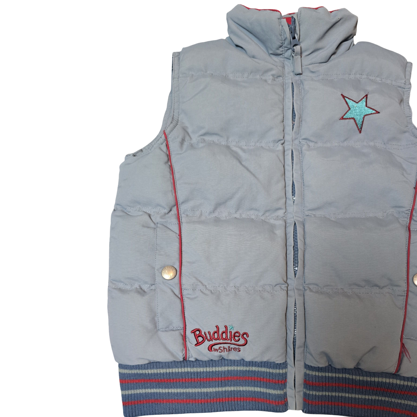 Buddies by Shires Blue Padded Gilet – Boys 5–6 Years – 100% Nylon Lined