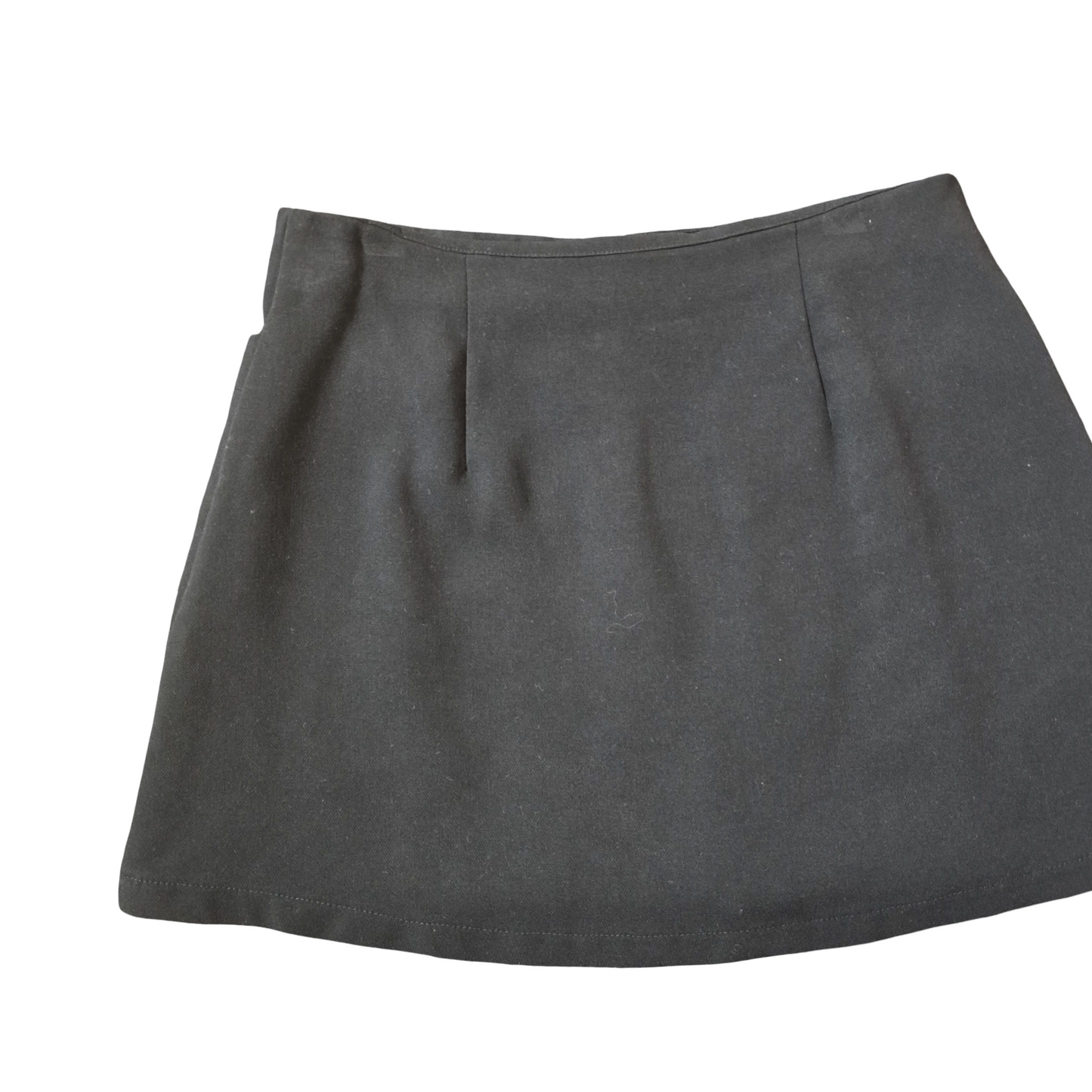 Miss Selfridge Black Mini Skirt – Size 10 – Zip Front & Pockets