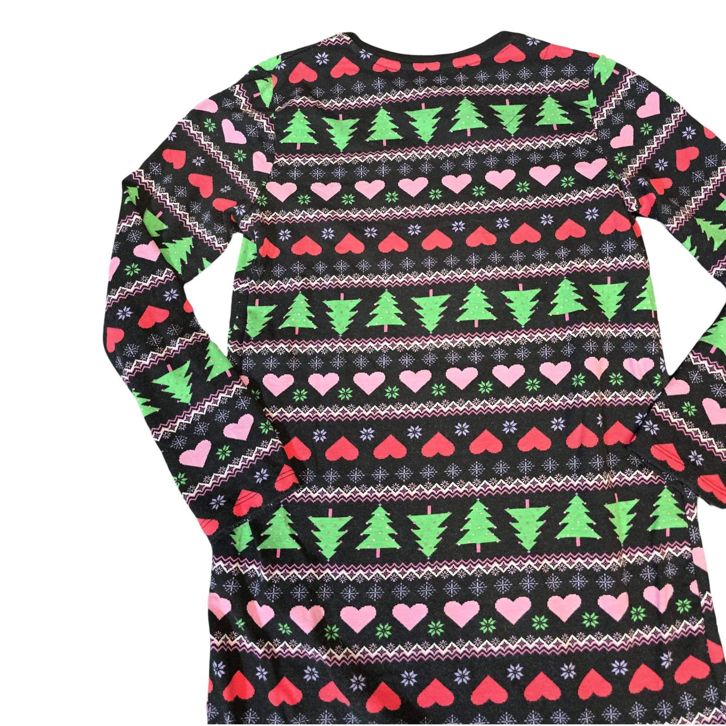George Girls Xmas Long Sleeve Dress – Age 8–9 – Fun Festive Print