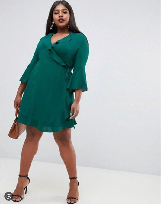 Outrageous Fortune Green Wrap Dress – BNWT – Size 10