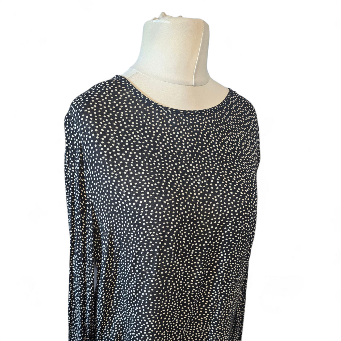 Red Herring Black & White Polka Dot Top – Size 14