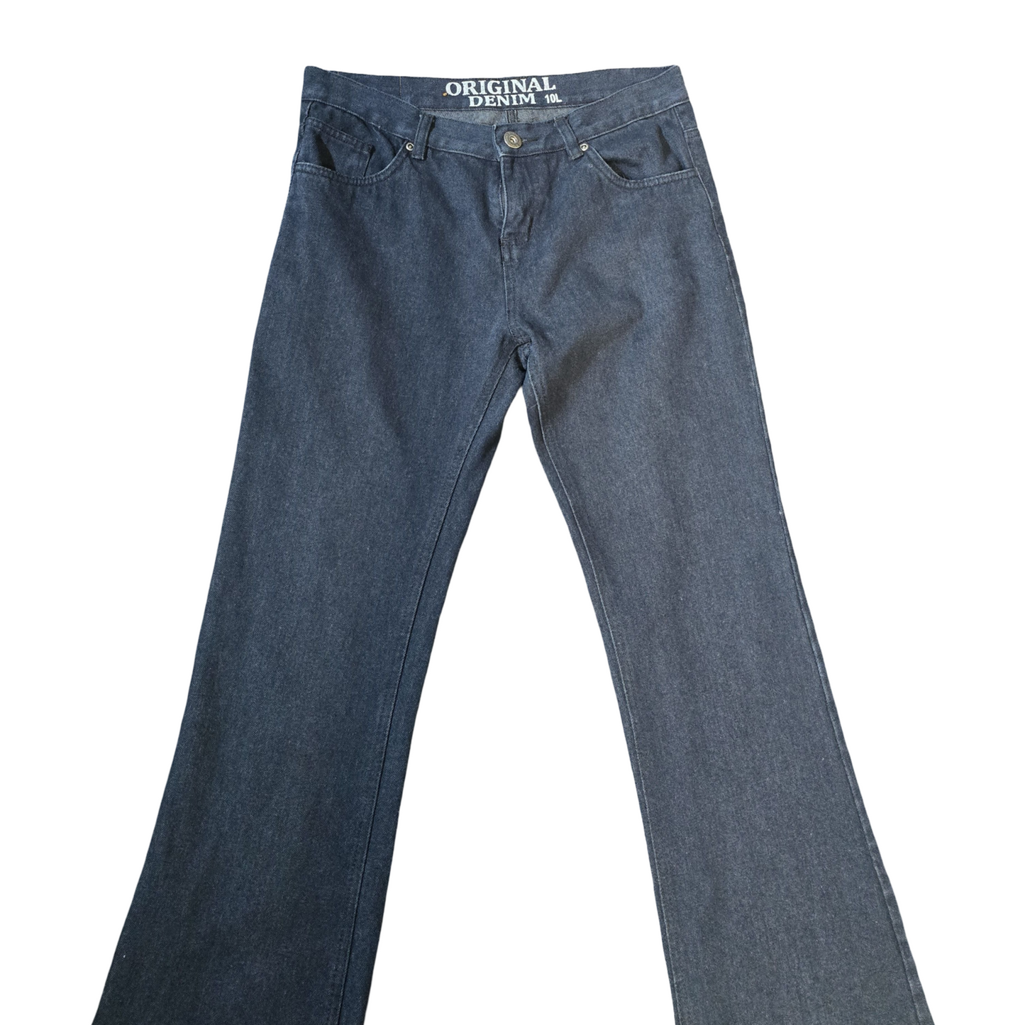 Original Denim Dark Wash Flared Jeans – Size 10L Low Rise