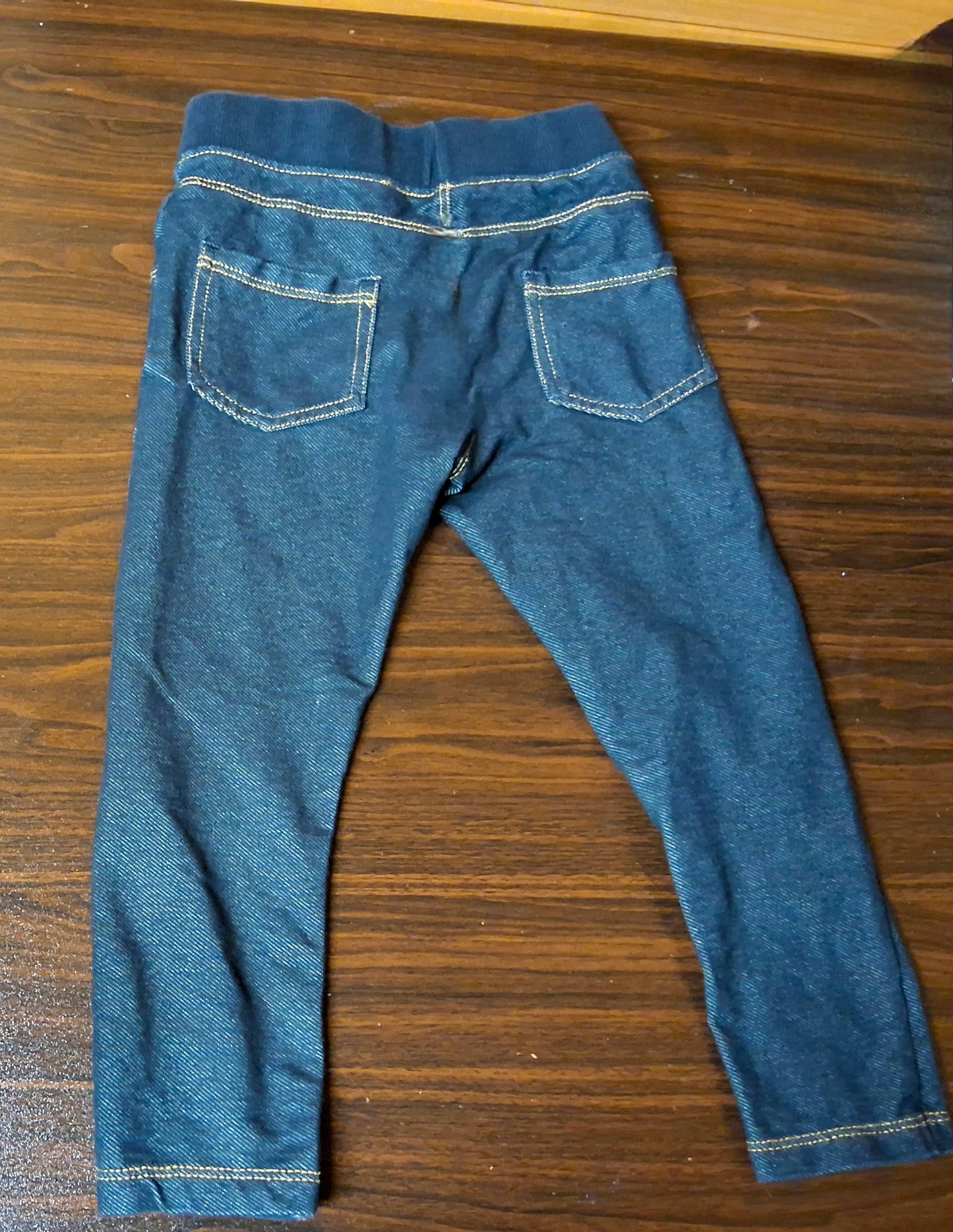Nutmeg Girls Navy Jeggings – Age 18–24 Months – Cotton & Polyester