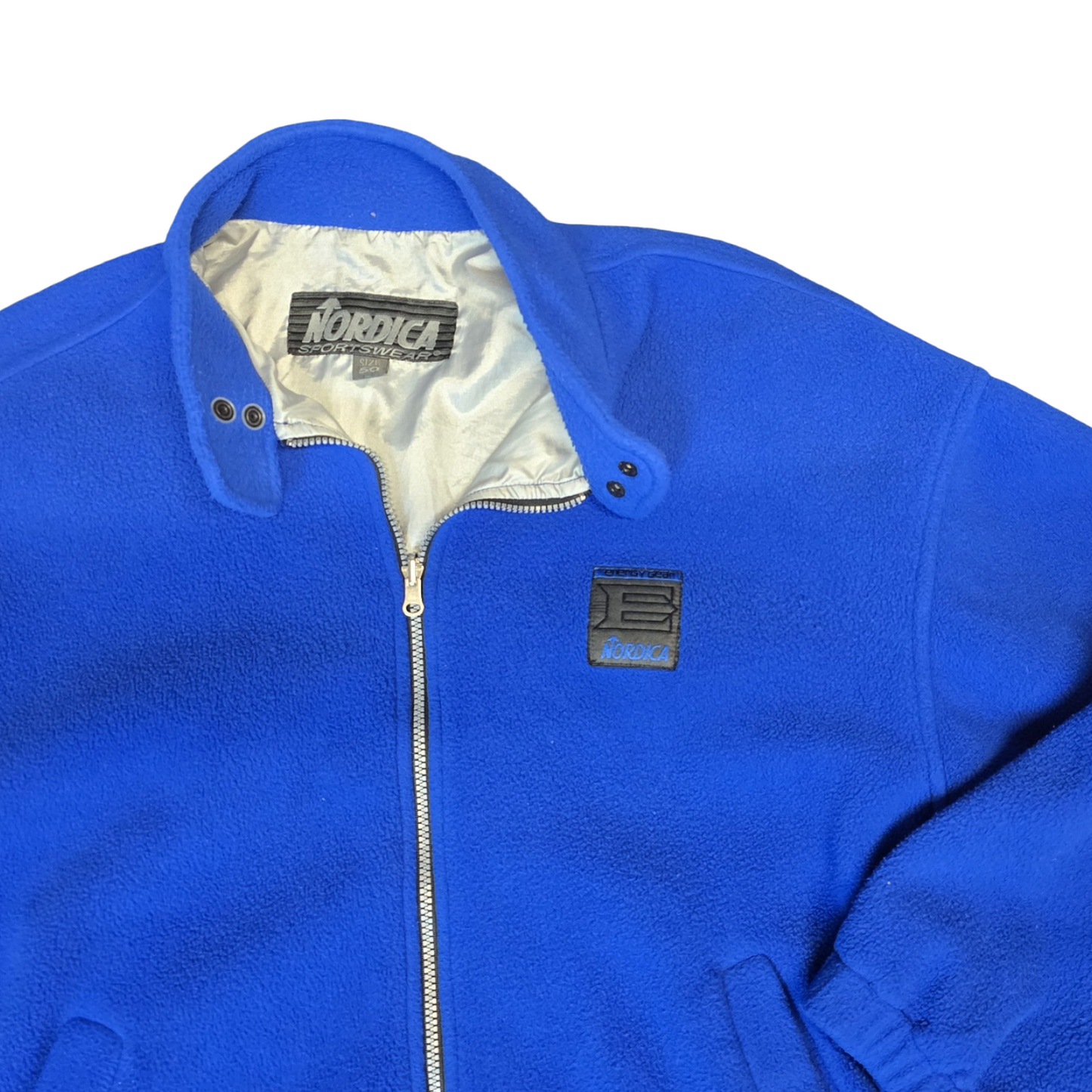 Nordica Vintage Fleece Jacket Blue Size L Zip-Up Outdoor Ski Wear