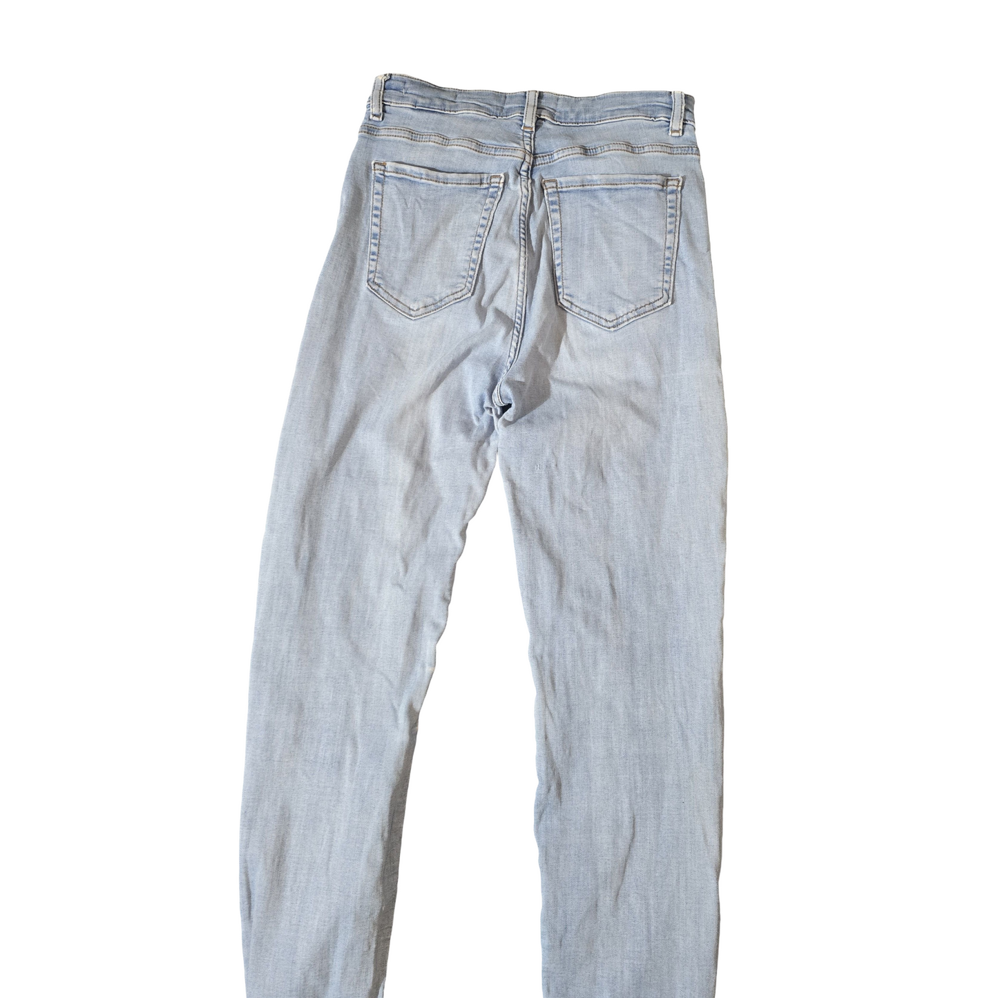 Per Una Light Blue Skinny Jeans – High Waisted – Size 8 Regular – Cotton & Lyocell