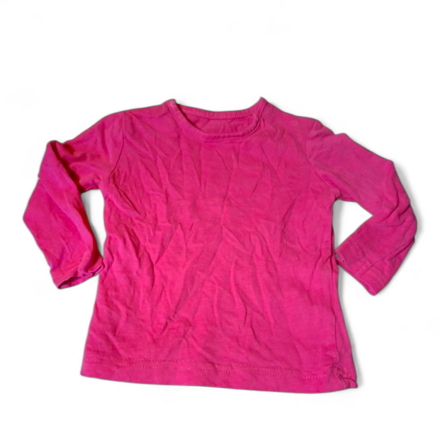 Avenue Girls Pink Long Sleeve T-Shirt – 3–6 Months – 100% Cotton