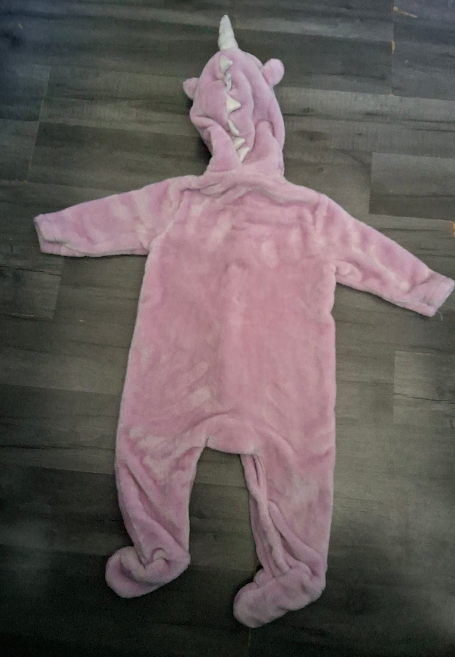 Bluezoo Girls Fluffy Pink Unicorn Bodysuit – 3–6 Months – Polyester