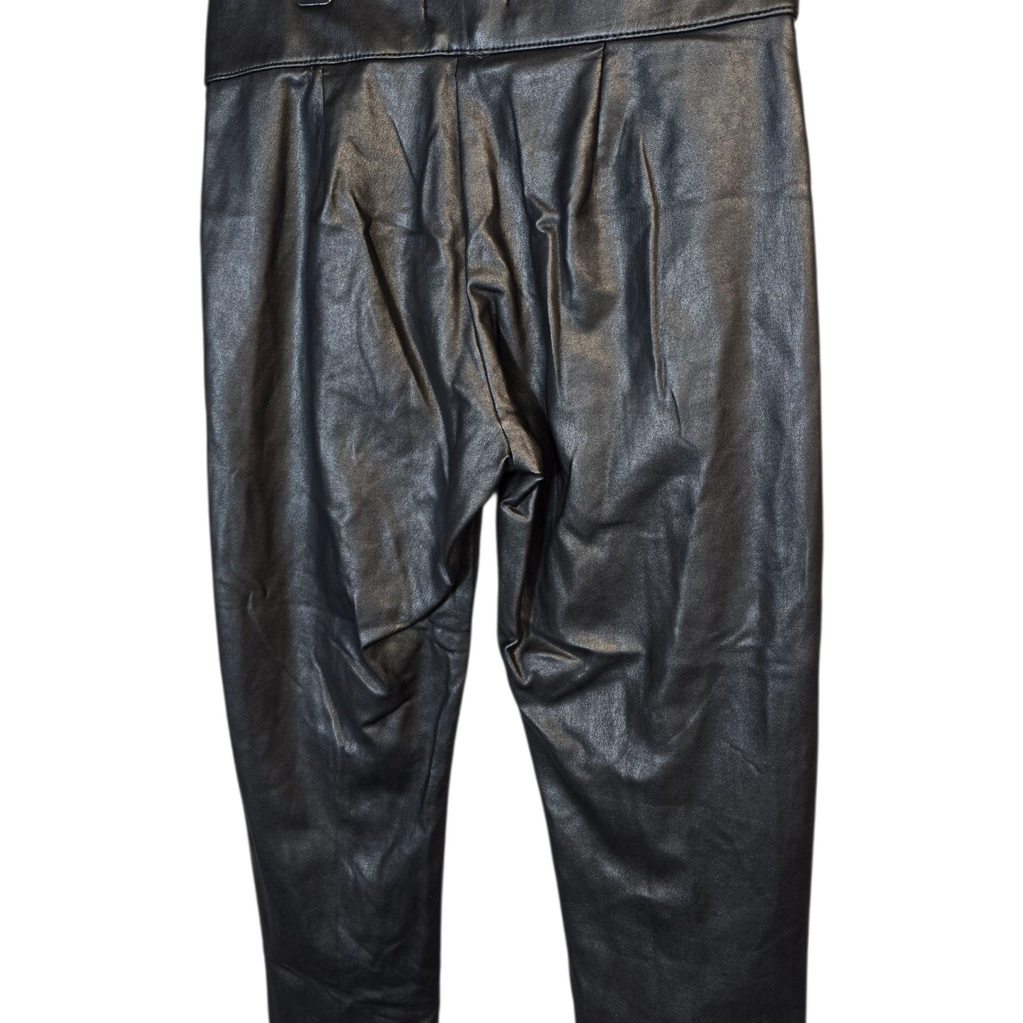 Marks & Spencer Black Faux Leather Skinny Leggings – Size 10 (Regular)