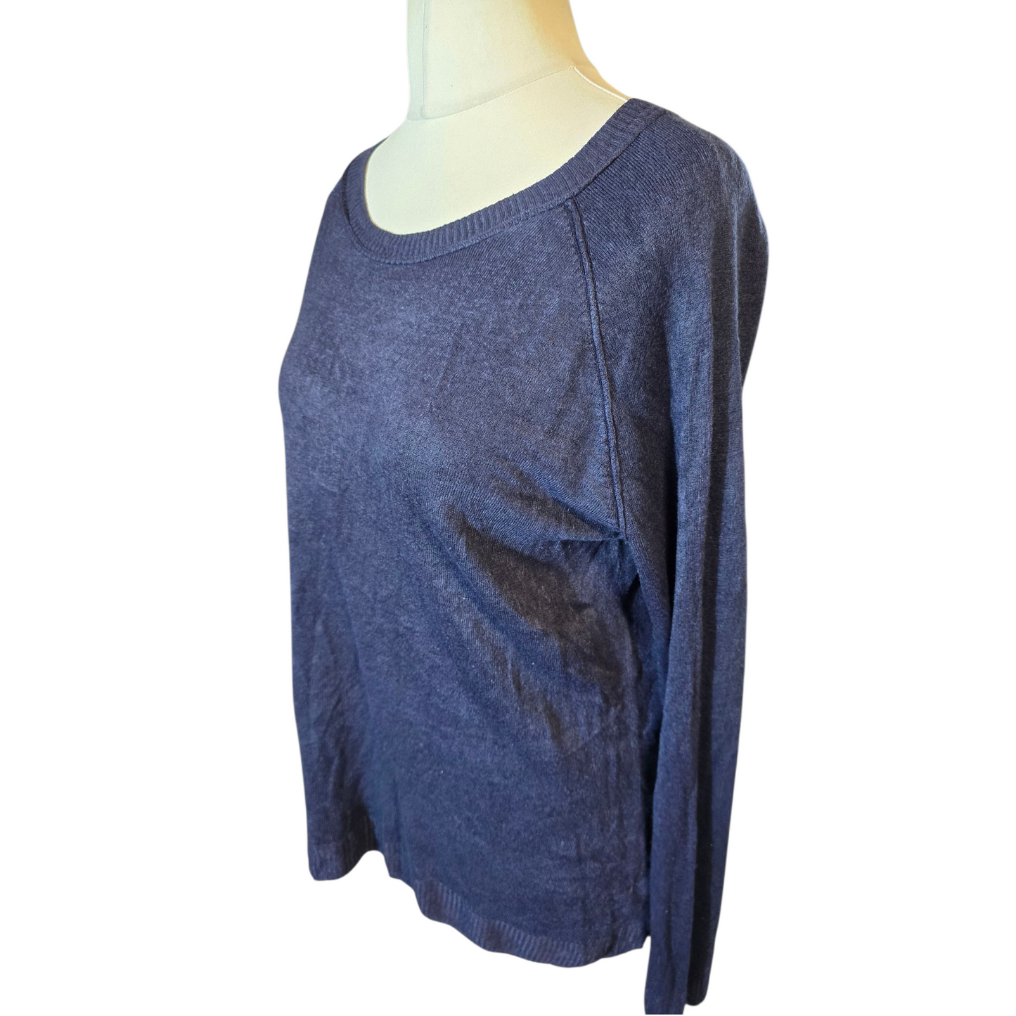 Tu Navy Long Sleeve Jumper – Size 22 – 100% Acrylic