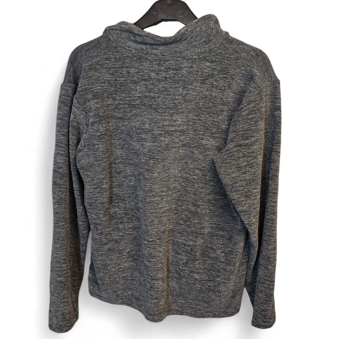 Men's Therma Grey Fleeced 1/4 Zip Jumper with Pockets – Size Med