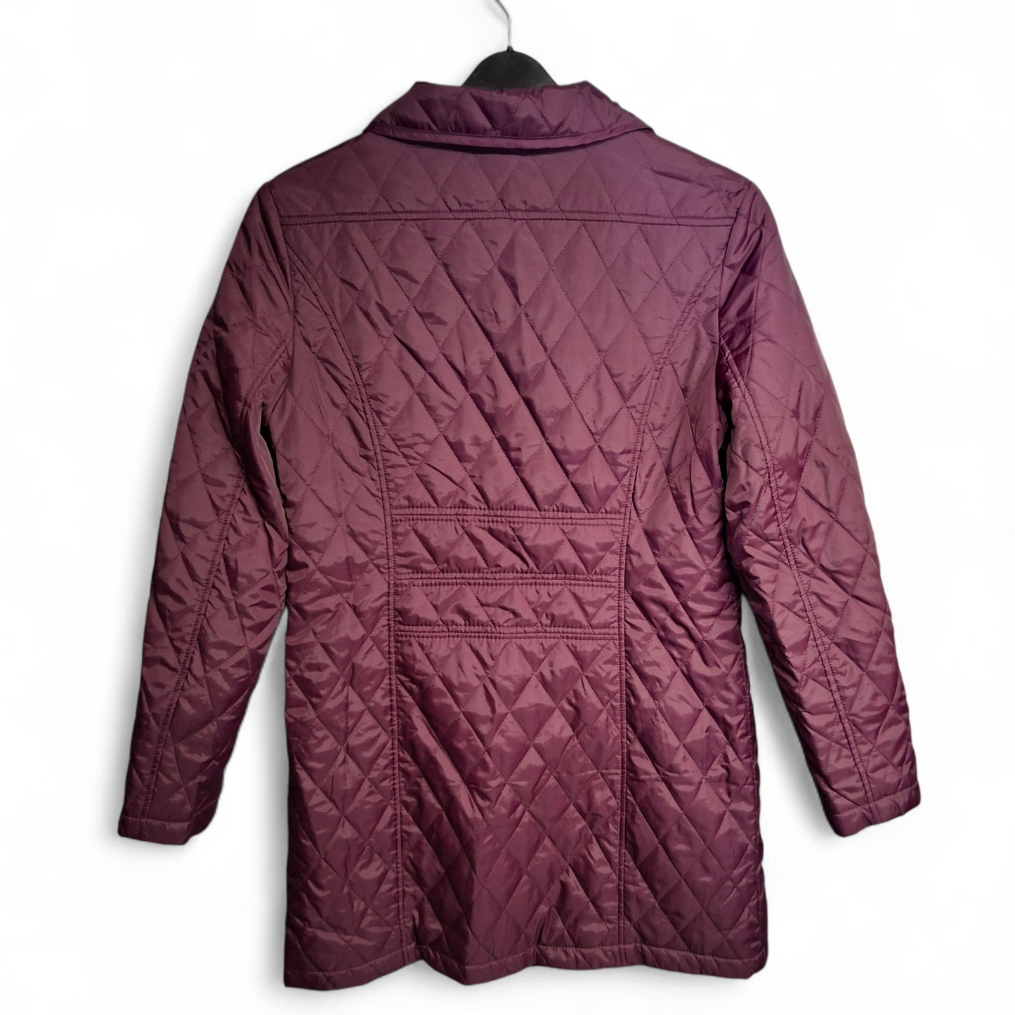 Centigrade Purple Quilted Midi Coat – XS (UK size 6/8)