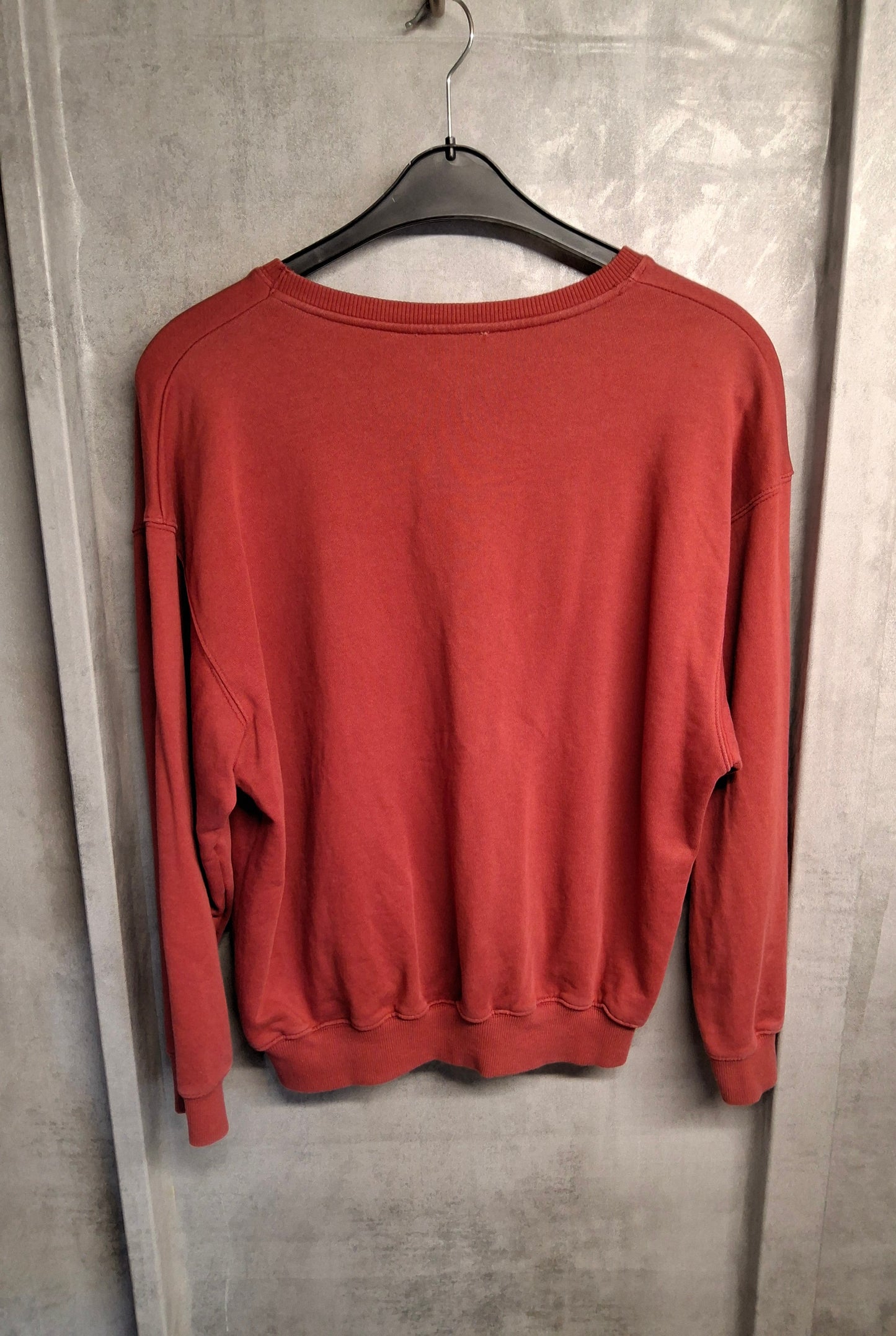 Zara Burgundy Coca-Cola Oversized Sweatshirt – Size S (Fits size 8–12)