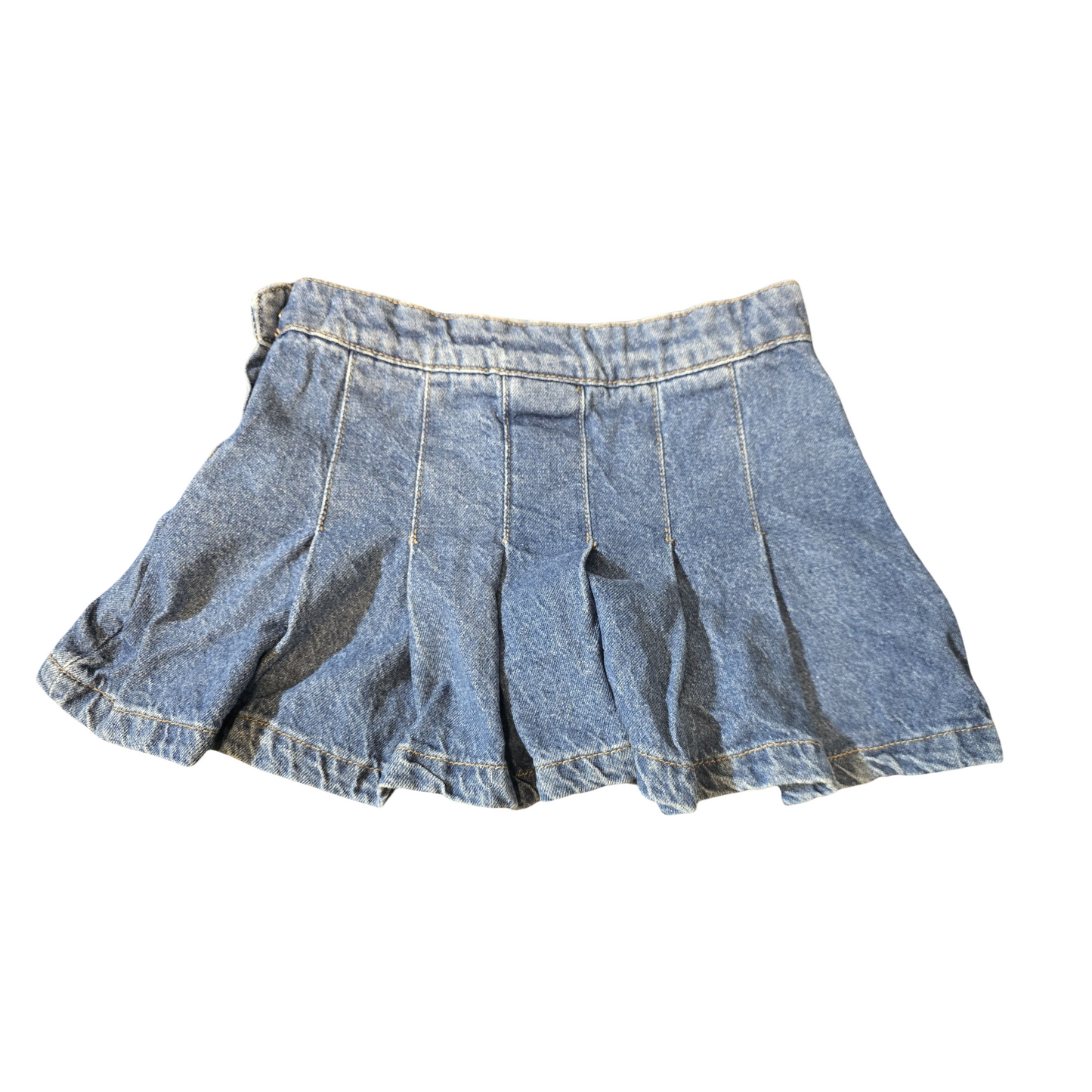 Matalan Girls Blue Denim Skirt – Age 5-6 Years – 100% Cotton