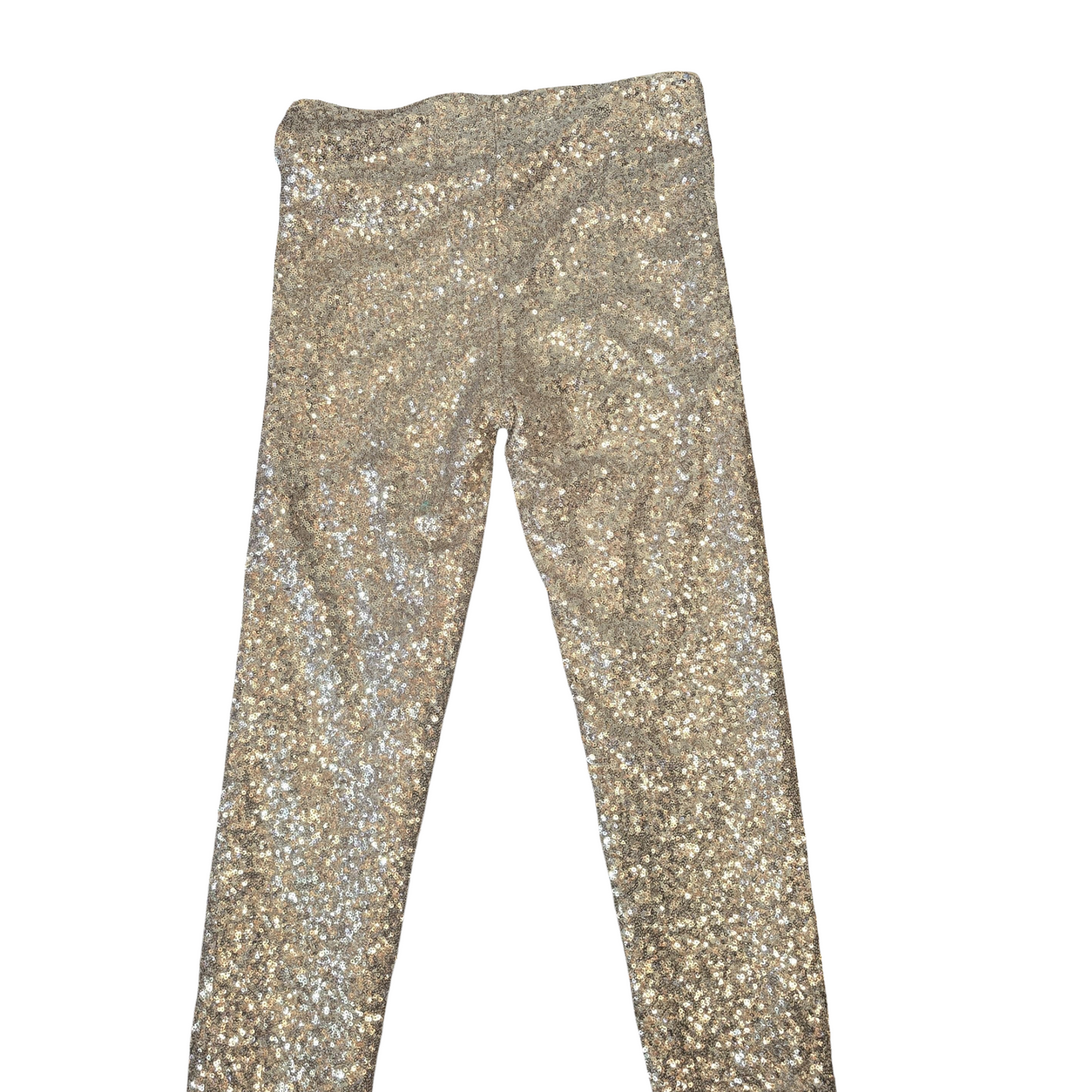 H&M Gold Sequin Skinny Leggings – Size 6