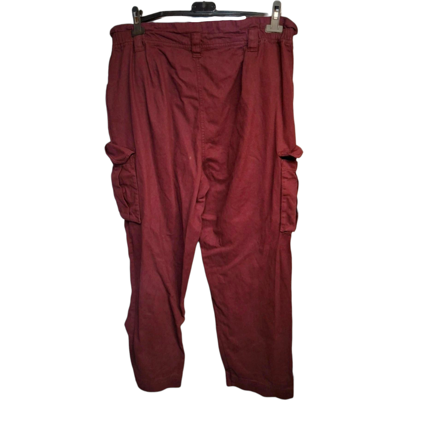 Autonomy Purple Relaxed Cargo Trousers – Size M (UK size 14/16) – 100% Cotton