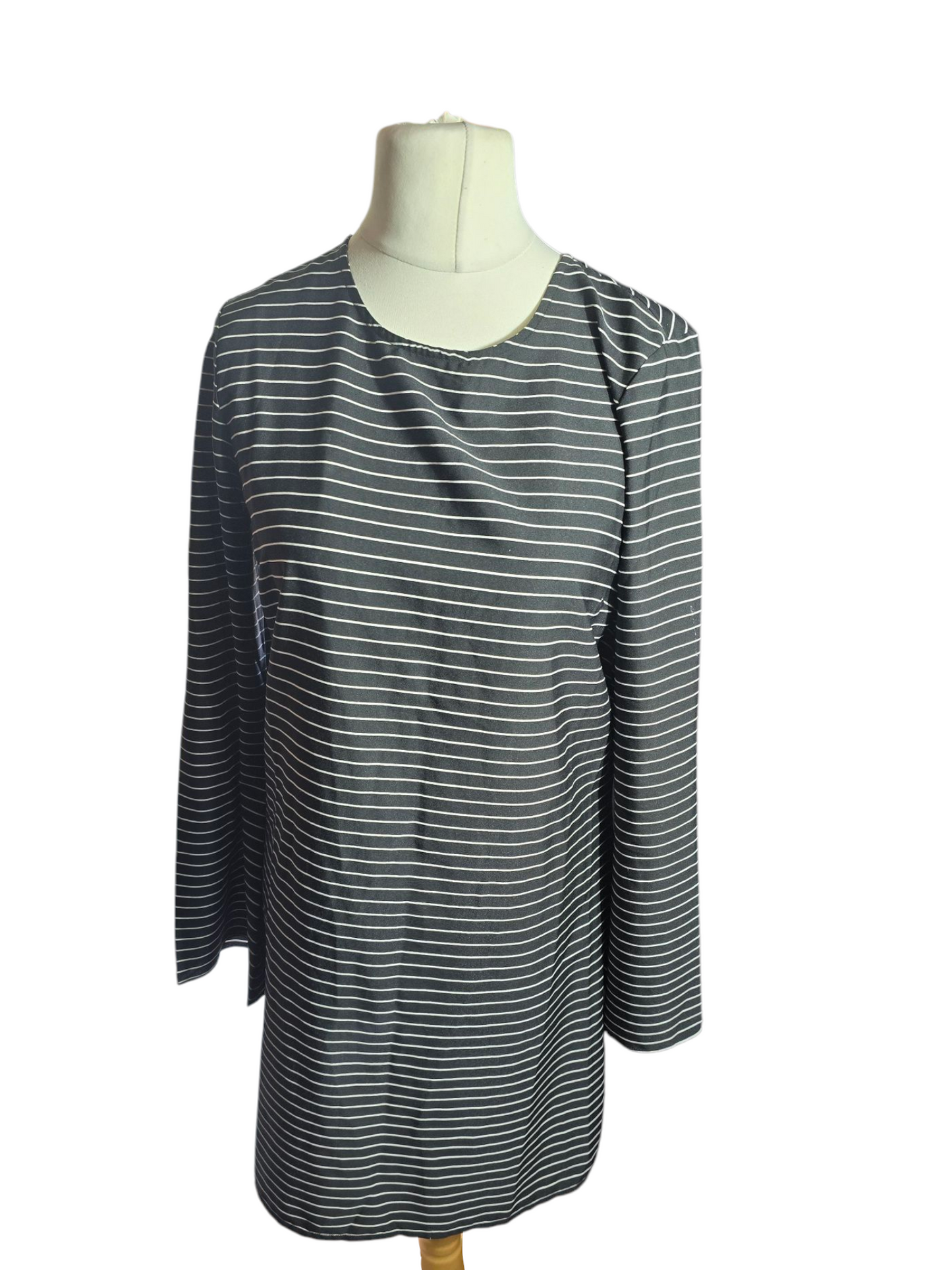Noisy May Flared Sleeve Tunic Dress | Open Back with Tie | Lightweight | Size 12/14 | Knee Length